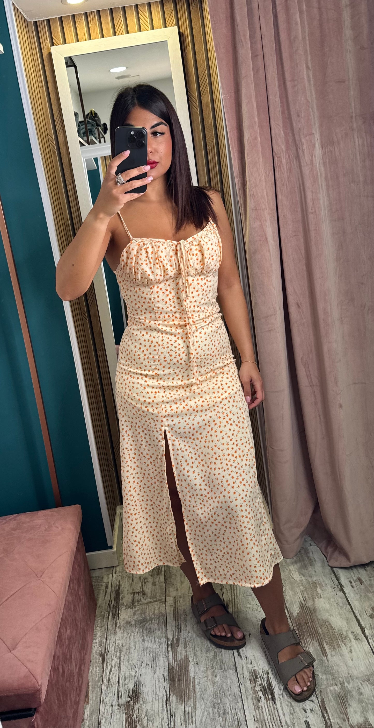 Vestito Camila arancio