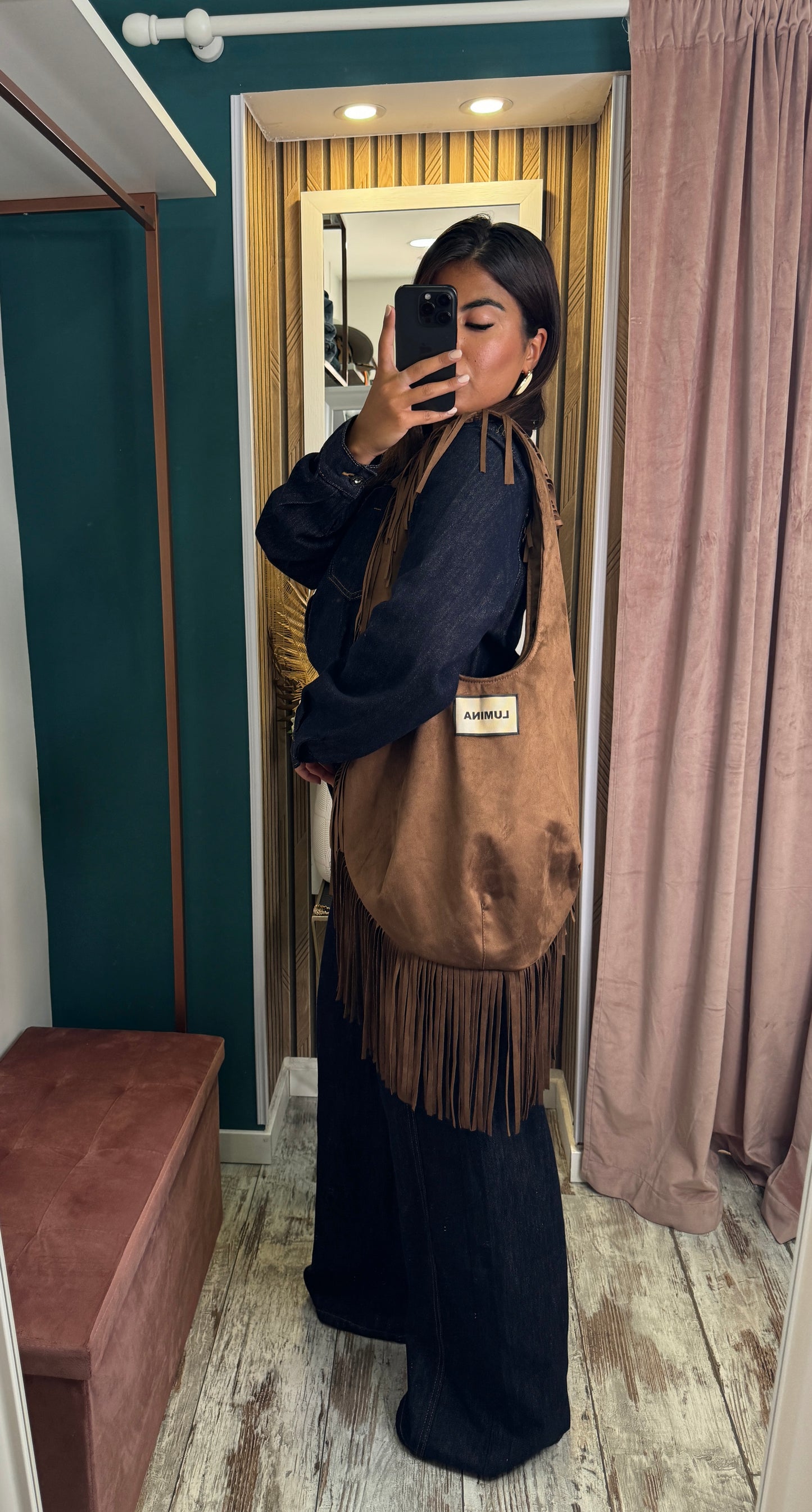 Borsa Lumina frange