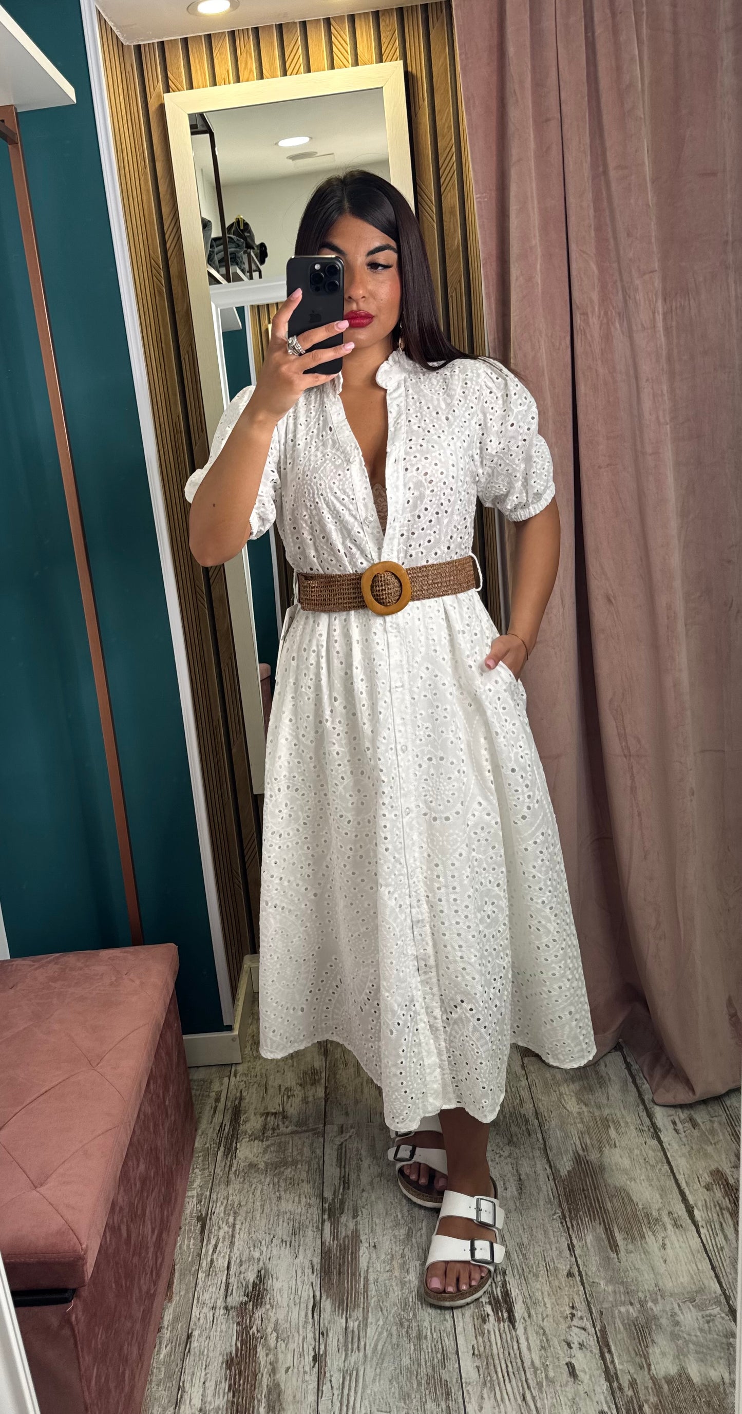 Vestito San Gallo mezza manica