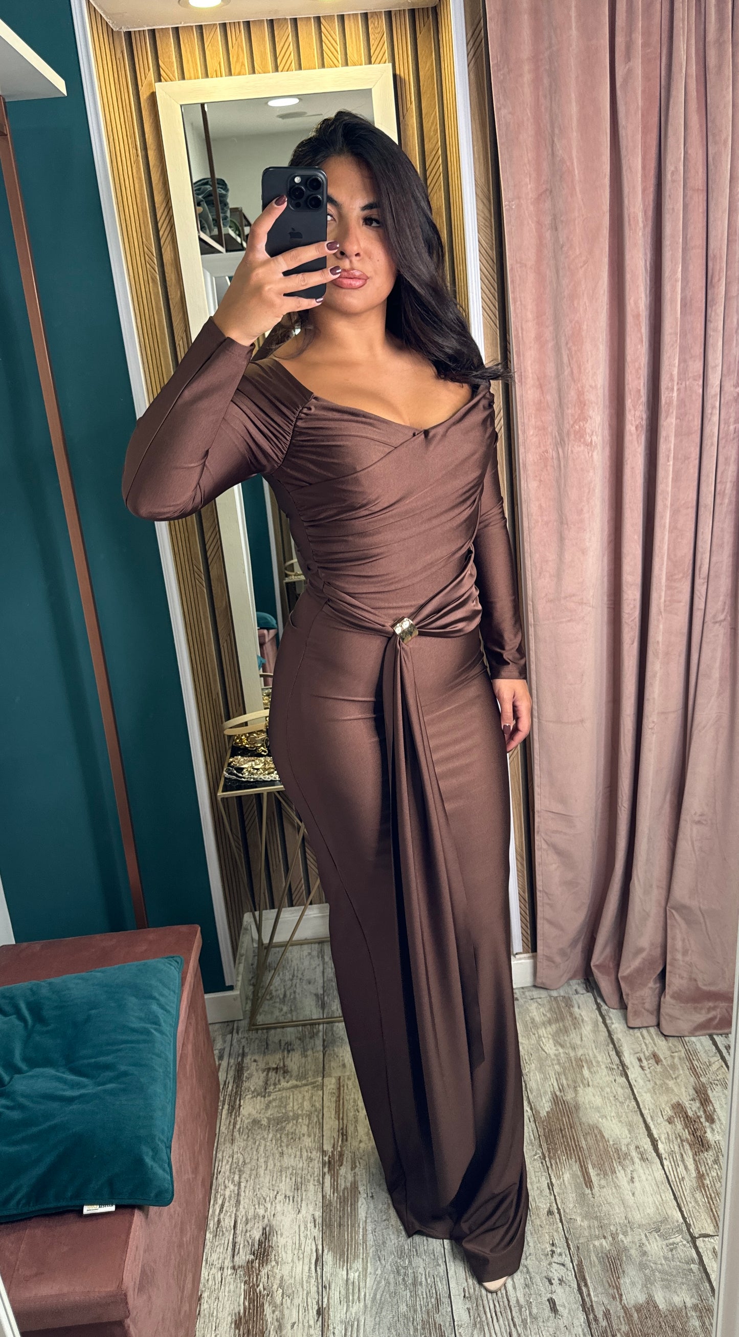 Vestito Rihanna marrone