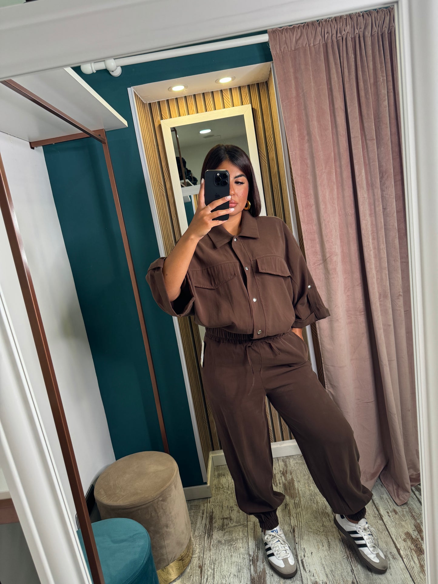 Camicia comfy marrone