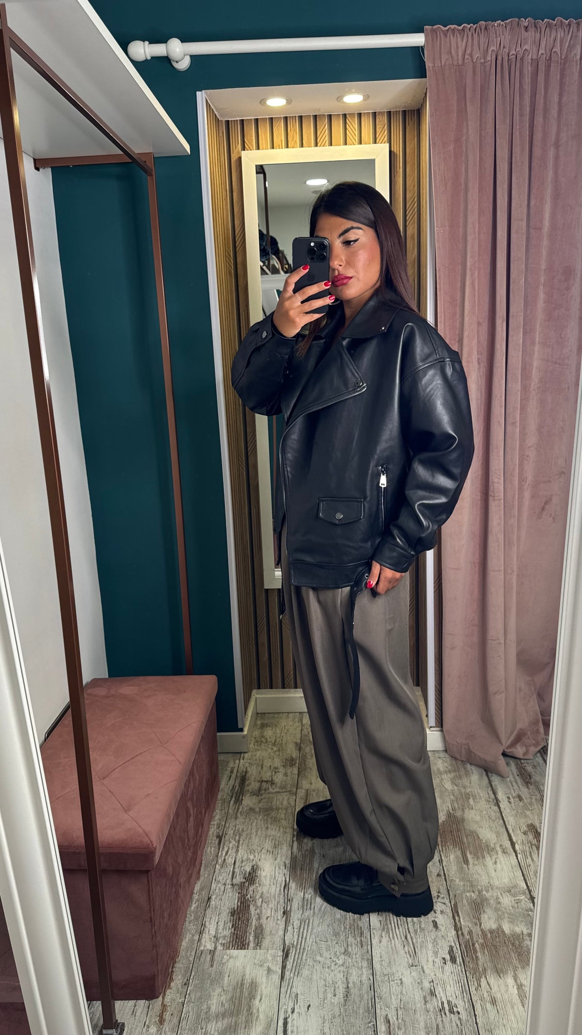 Biker ecopelle