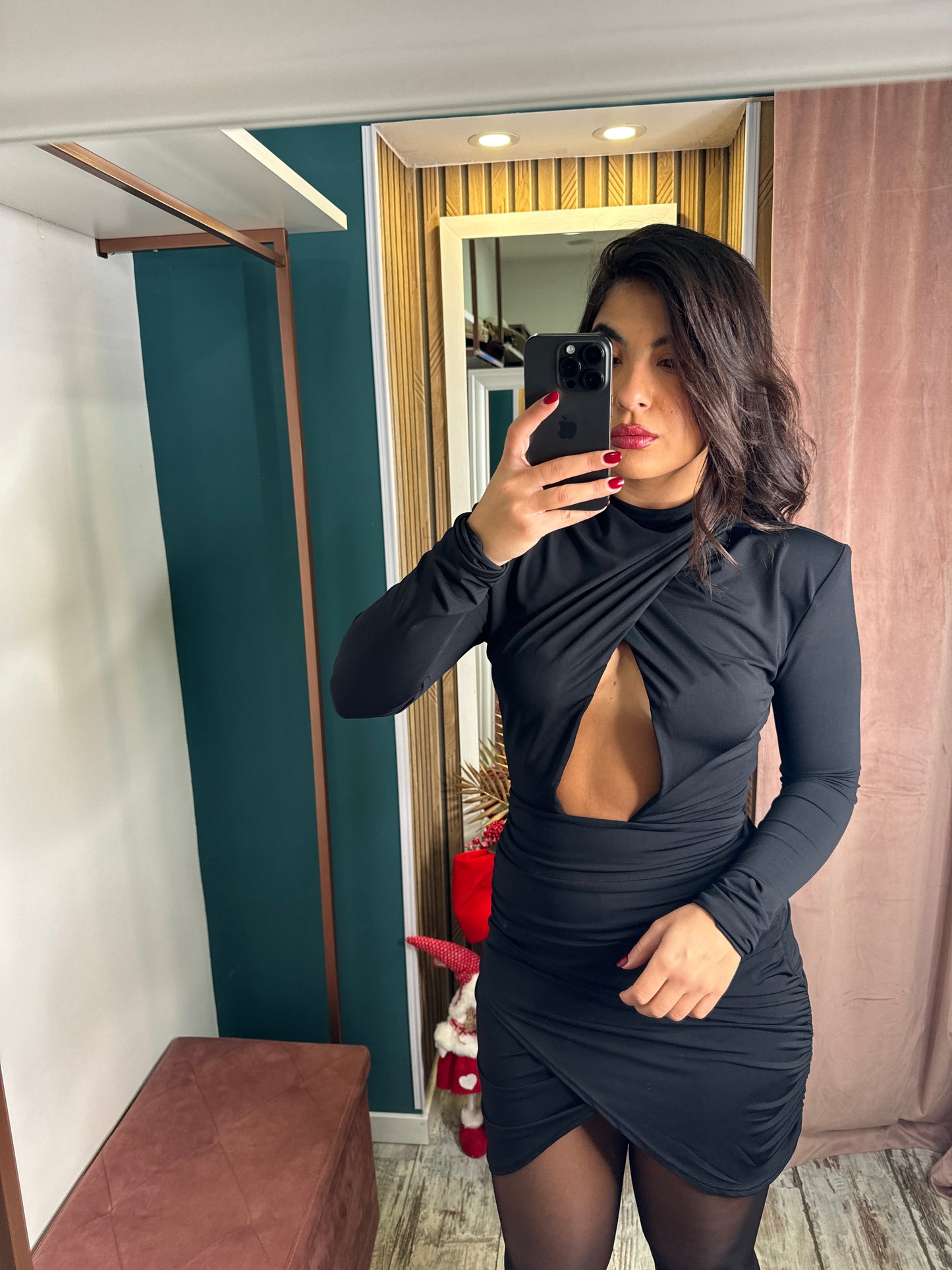 Vestito corto Dolly nero