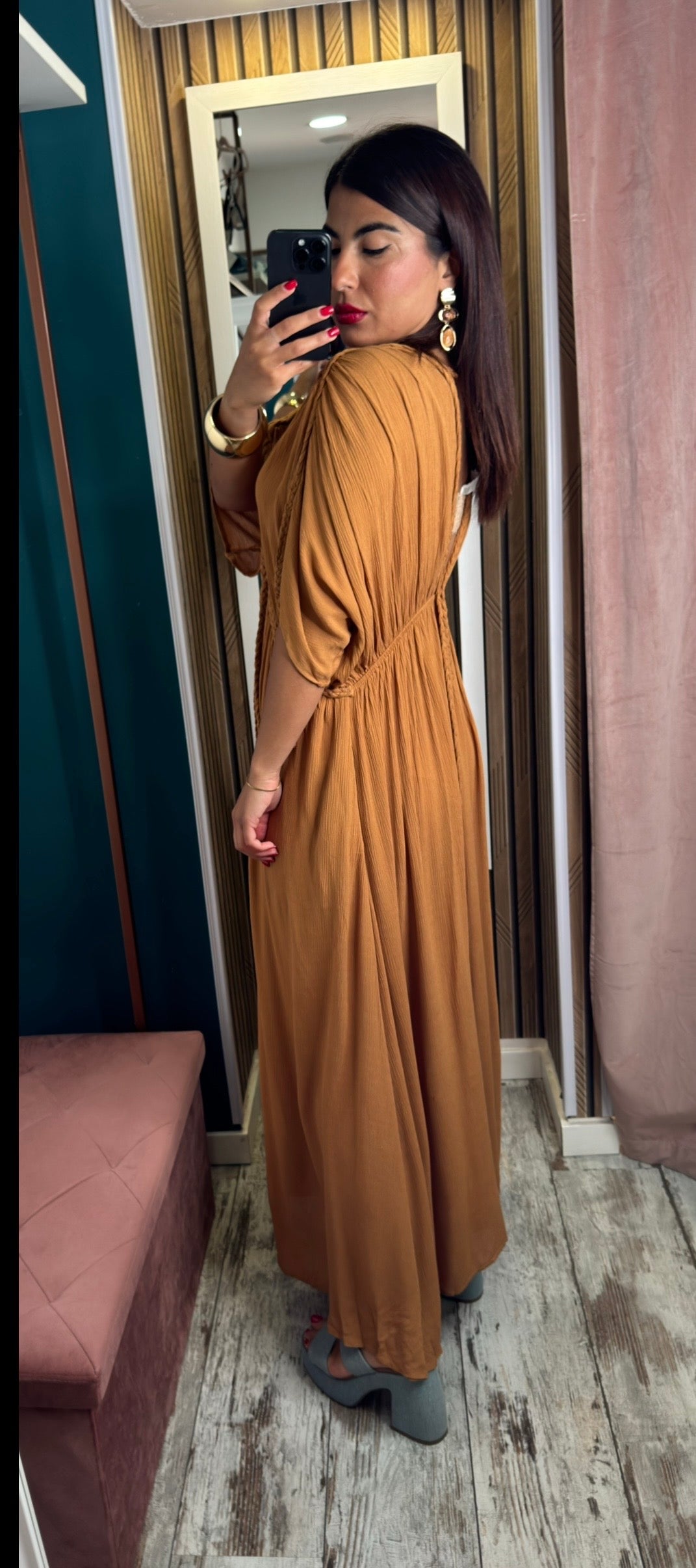 Vestito Camel Neila
