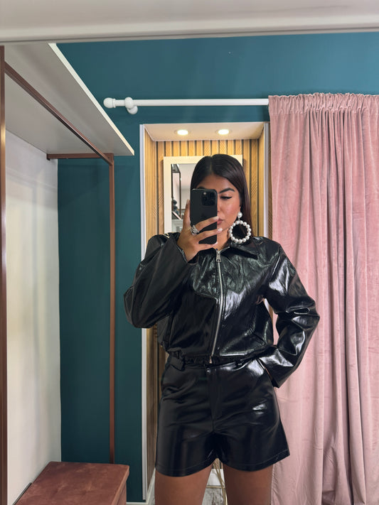 Cordset leather black