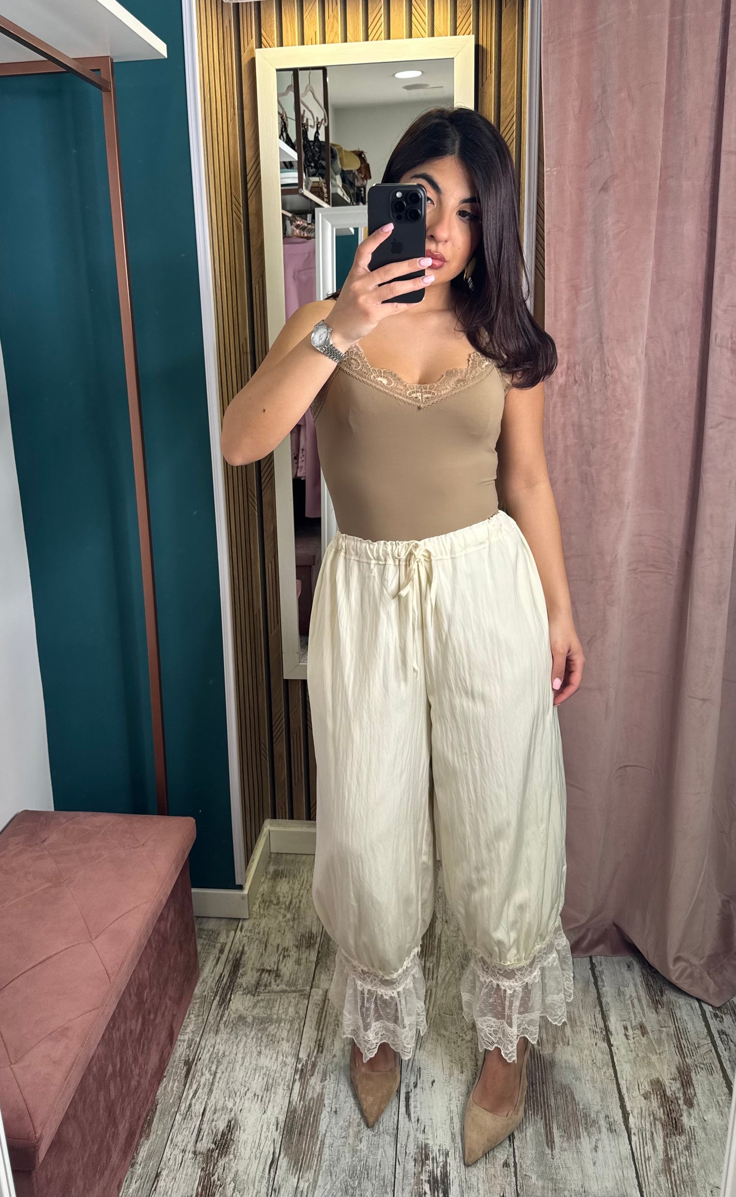 Pantalone Dafne beige