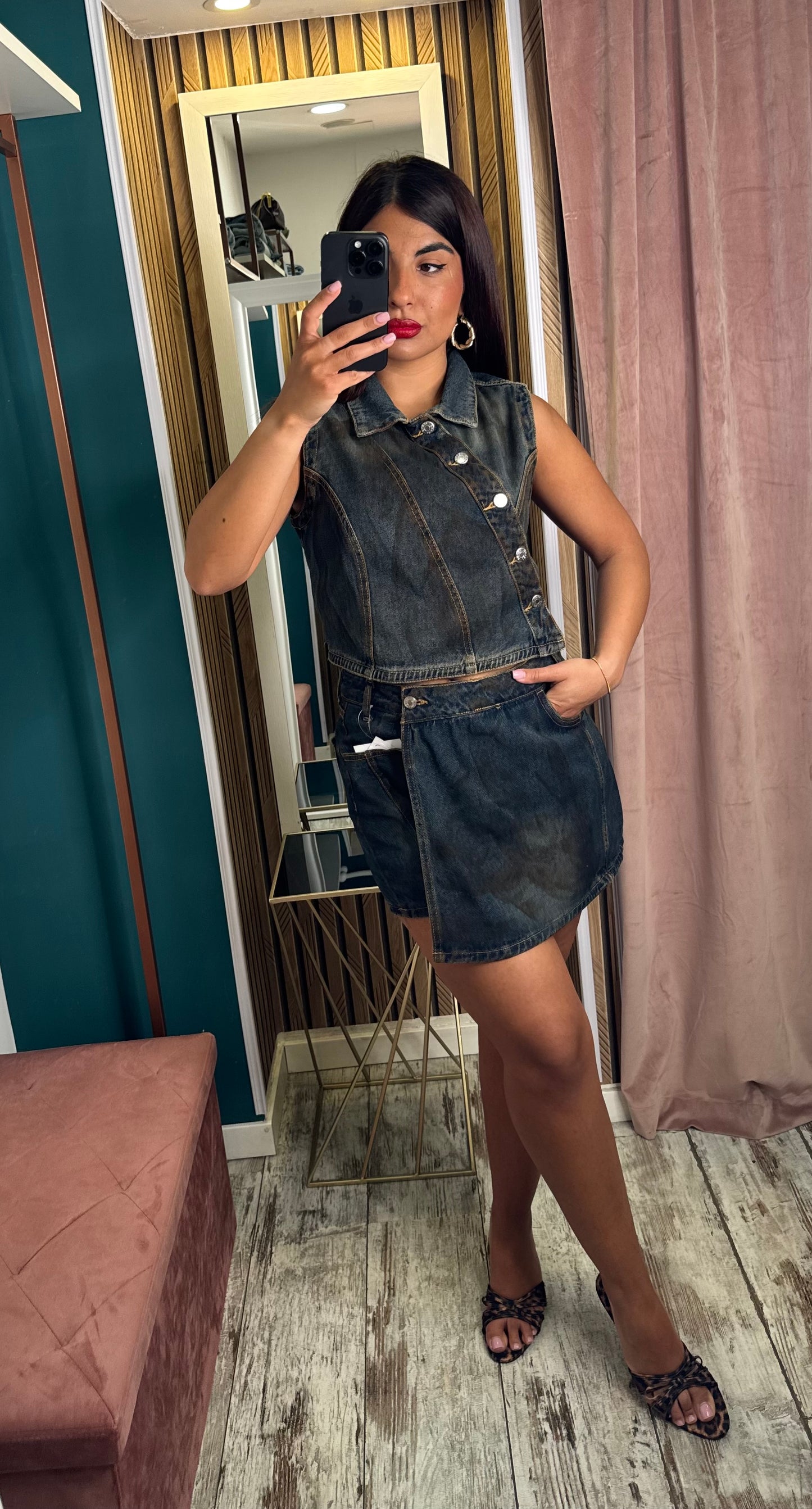 Gilet denim Heron