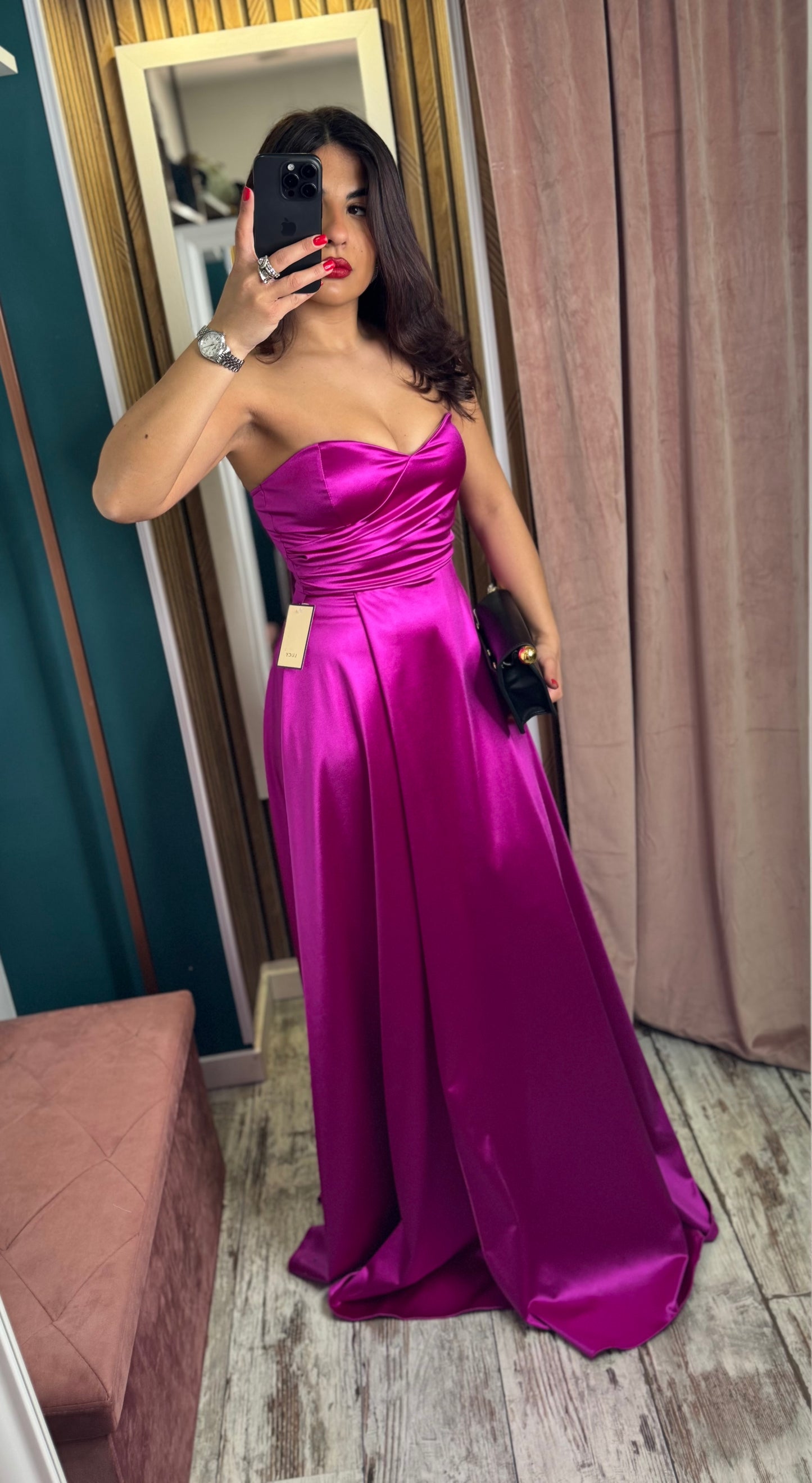 Vestito magenta