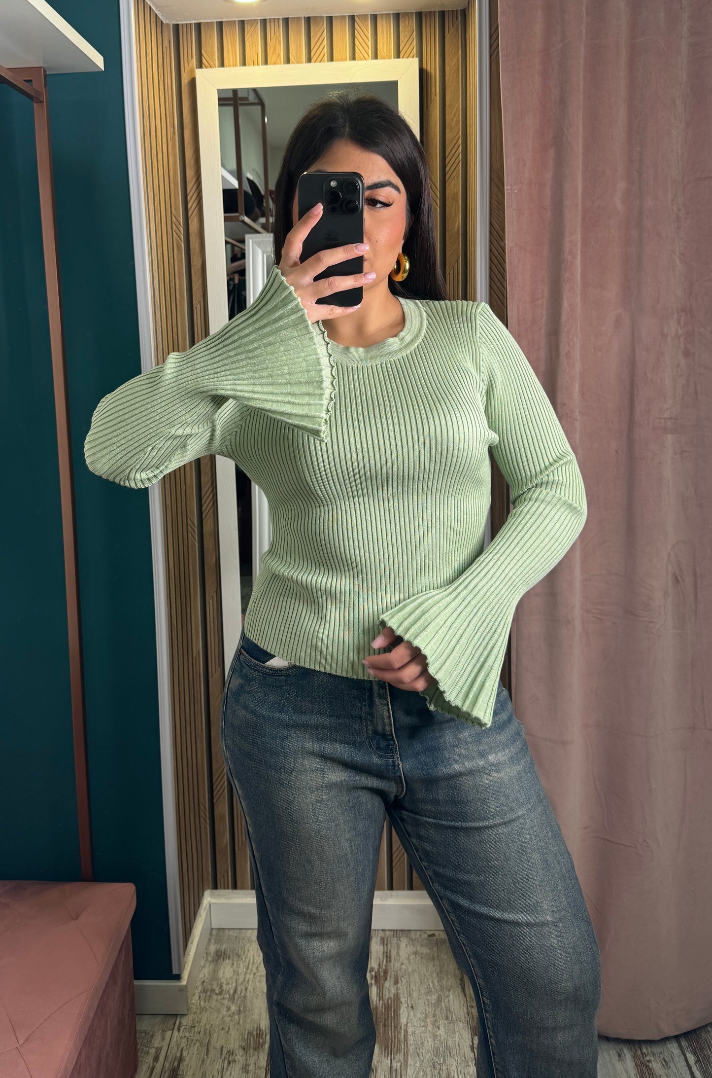 Maglia verde menta