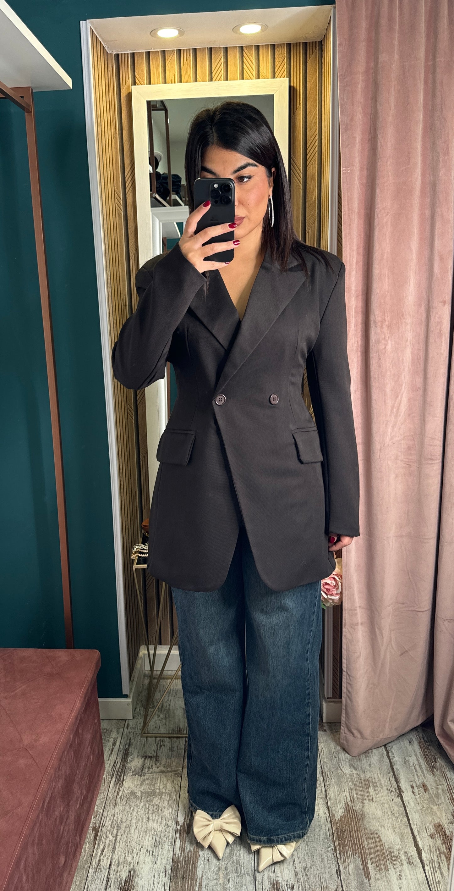 Blazer stringato sul retro