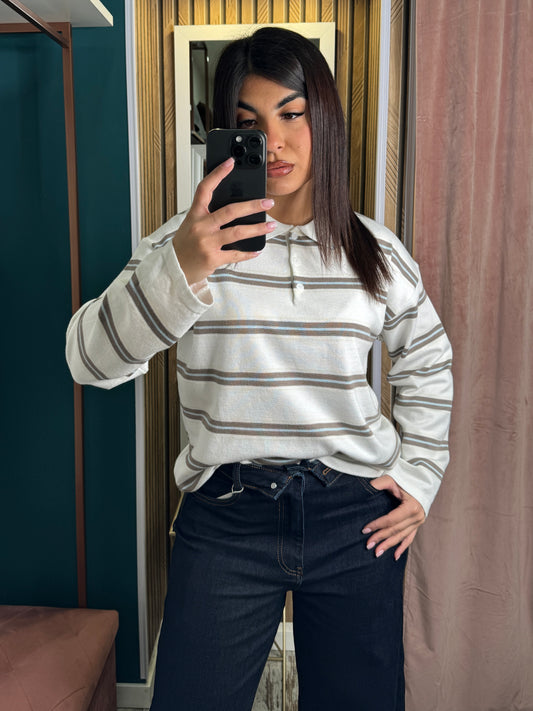 Polo filo righe