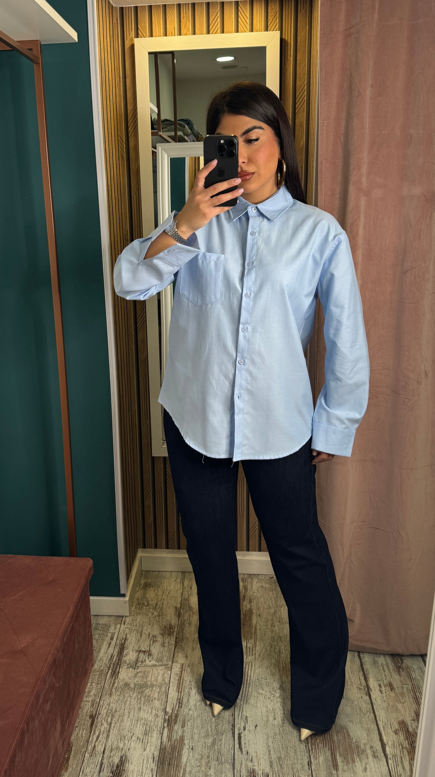 Jeans asimmetrico BLU