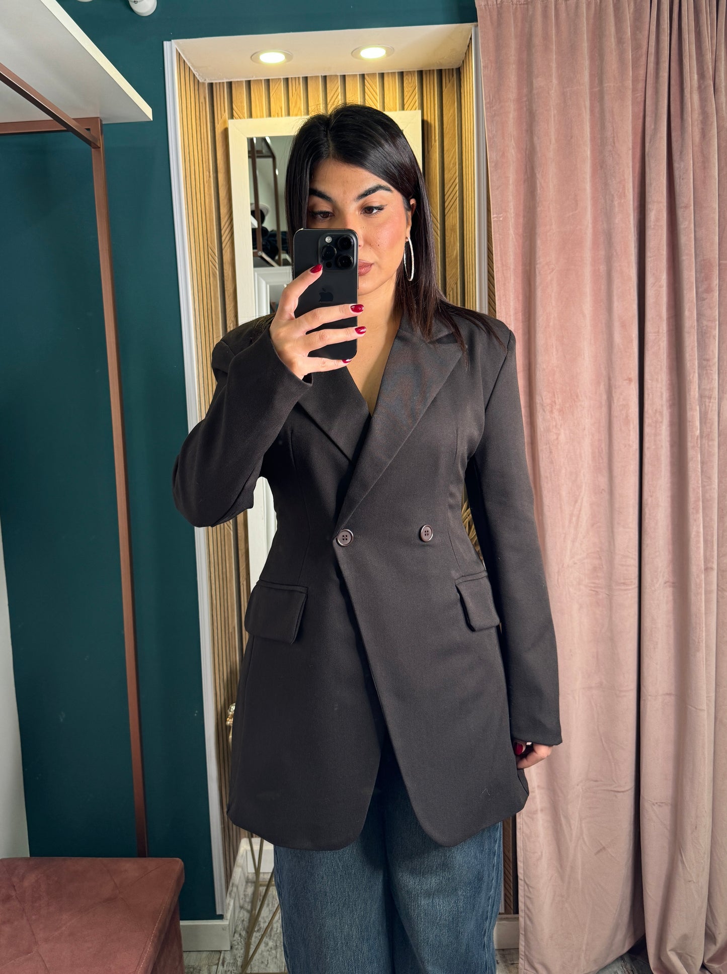 Blazer stringato sul retro