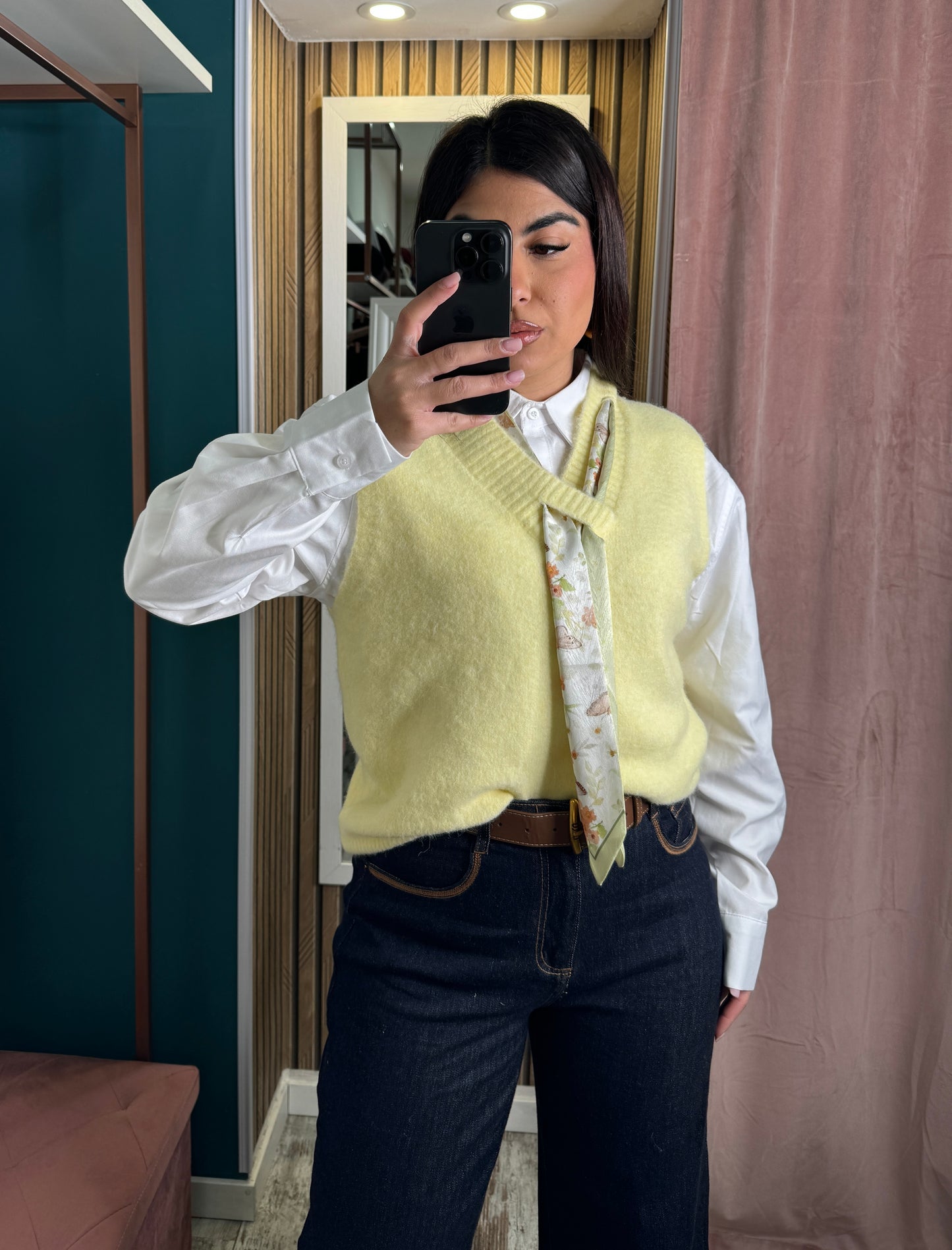 Gilet con foulard