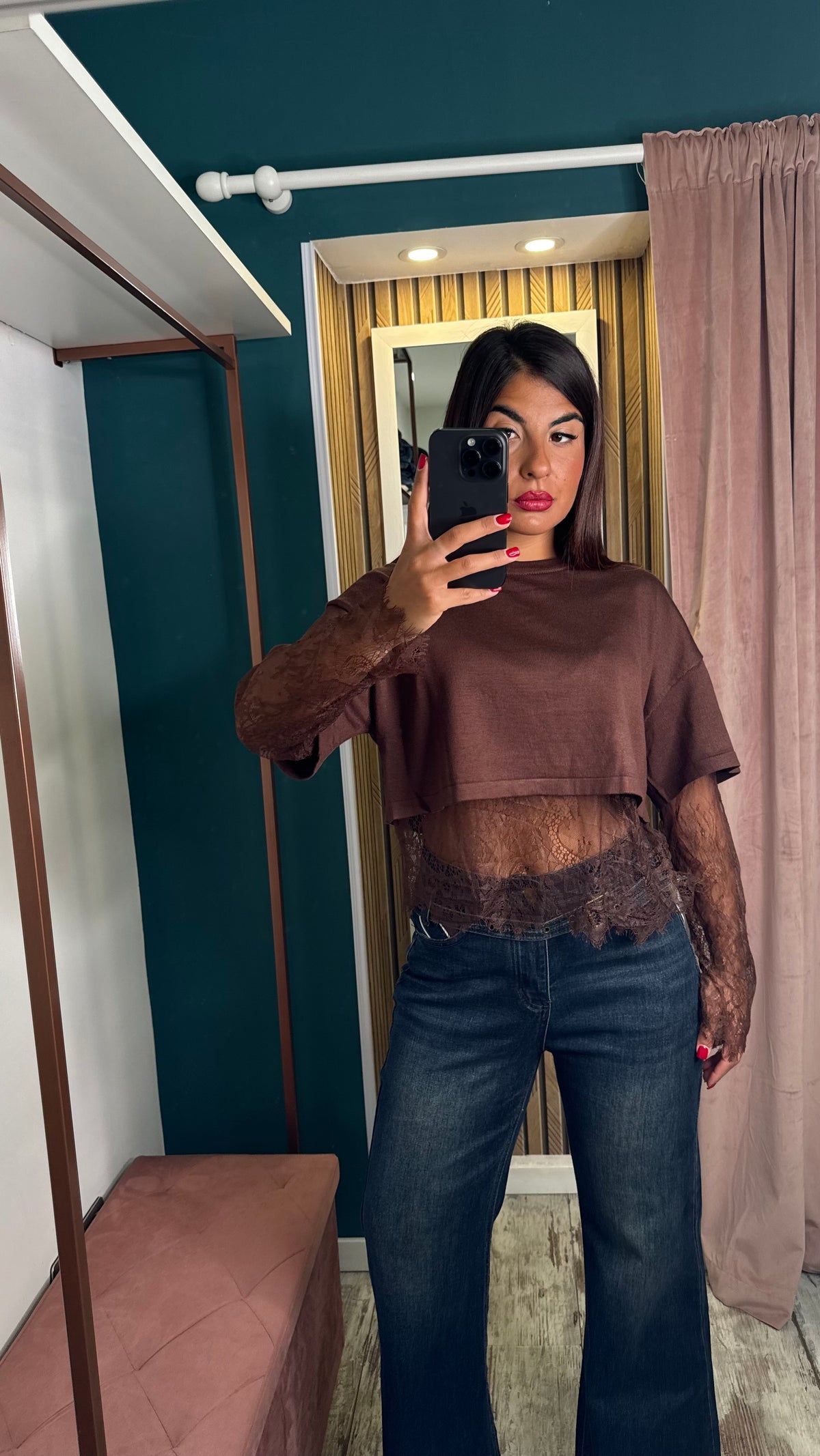 Maglia con merletto