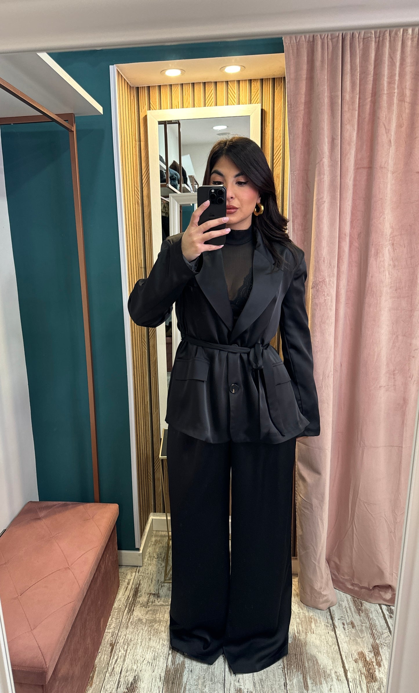 Tailleur satin