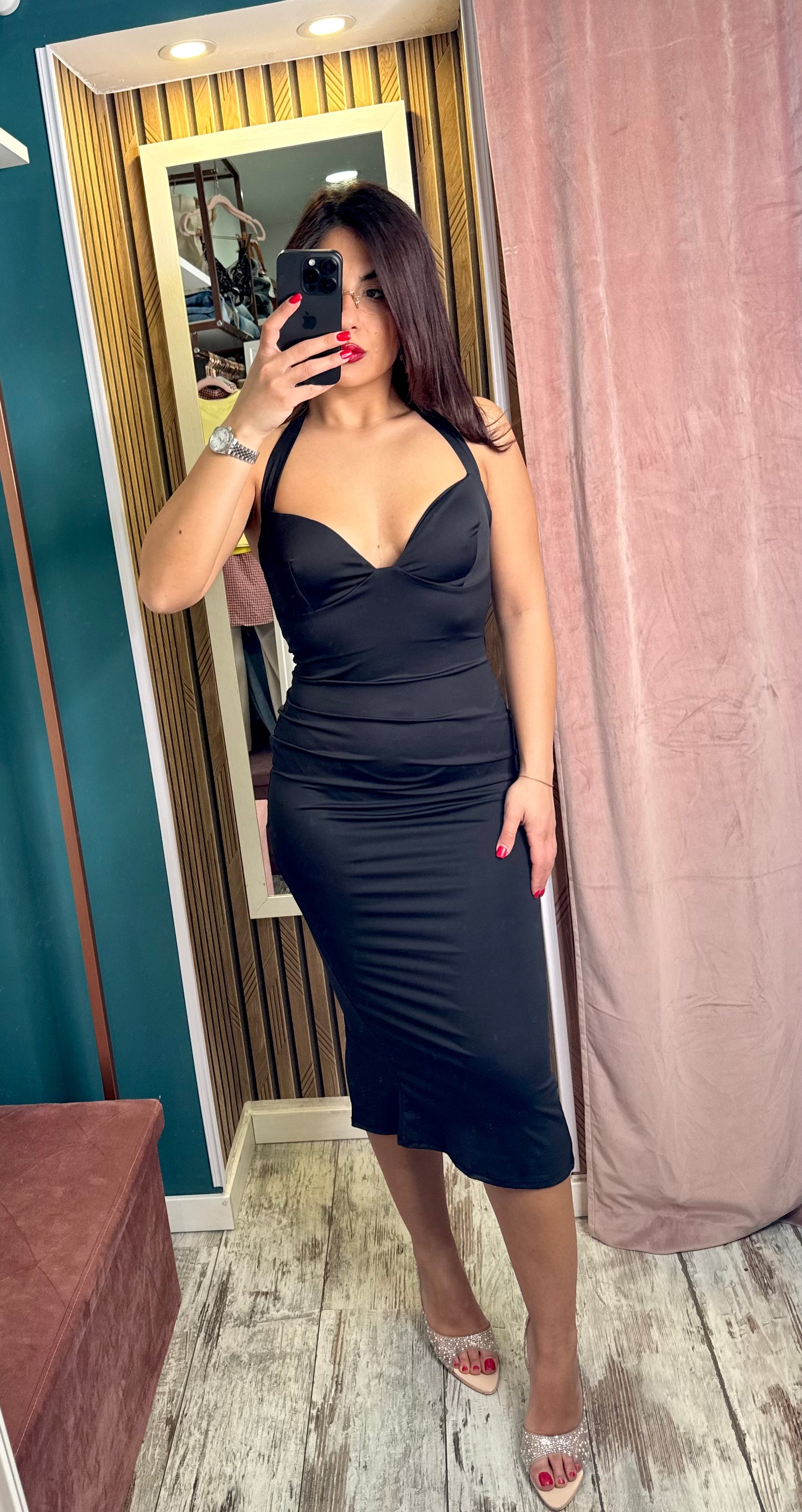 Vestito tubino nero