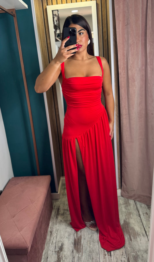 Vestito Valencia red