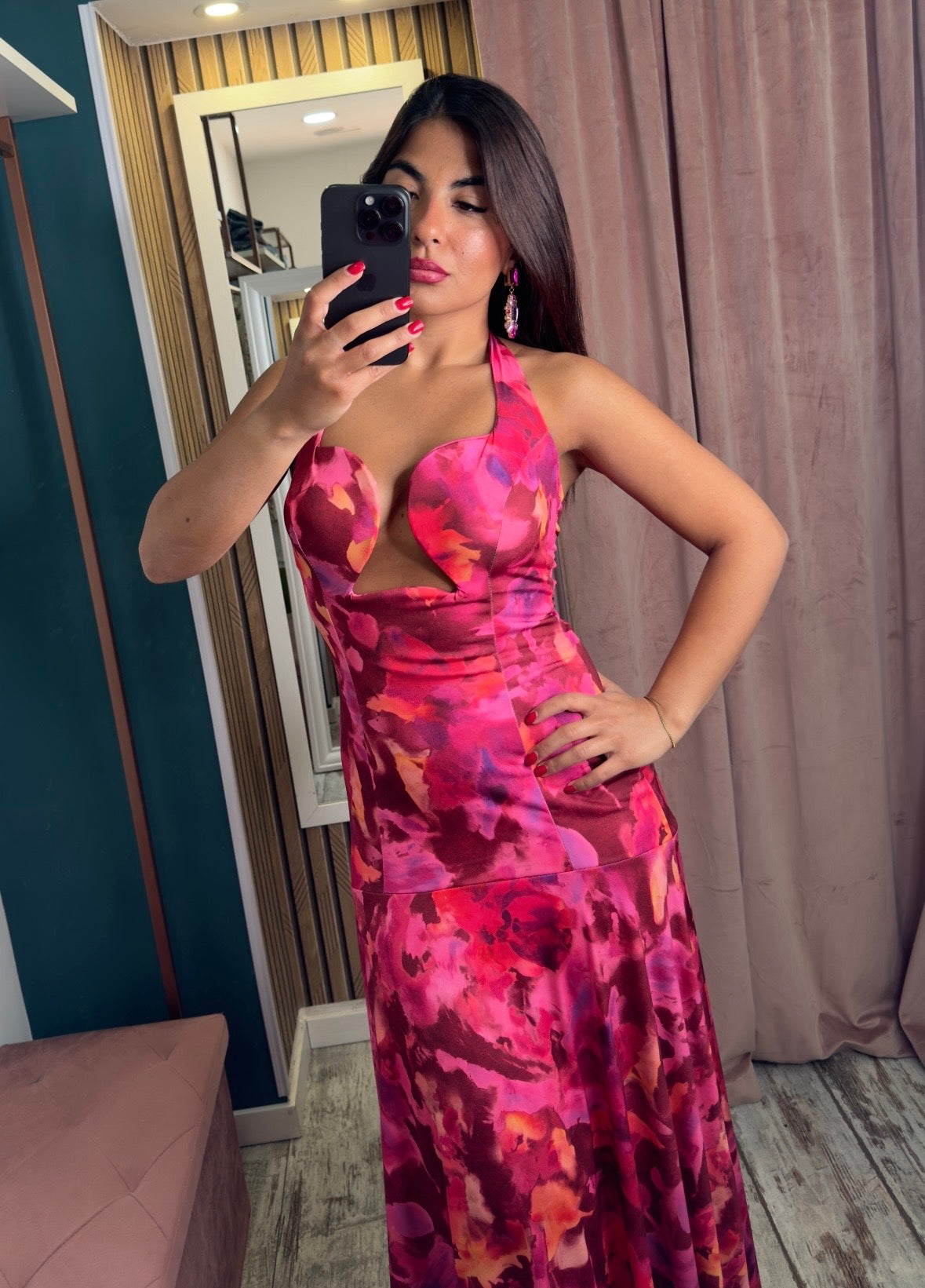Vestito Manila fucsia