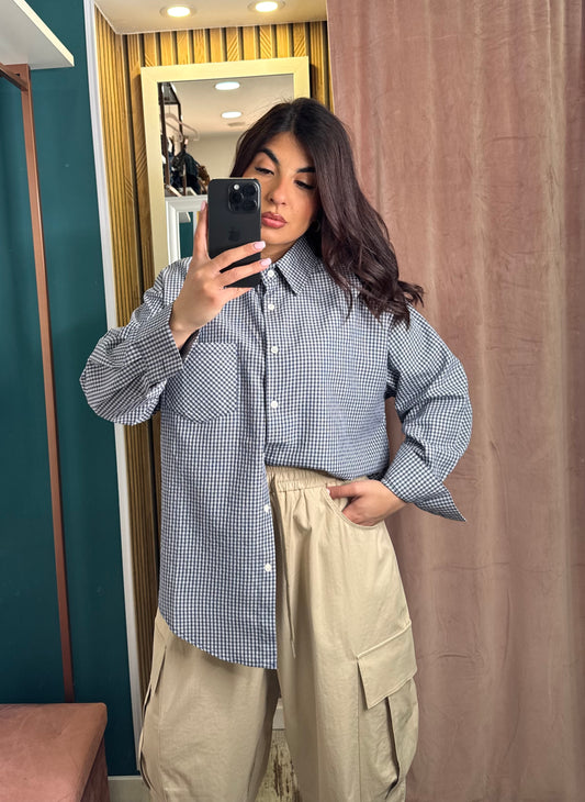 Camicia quadretti blu