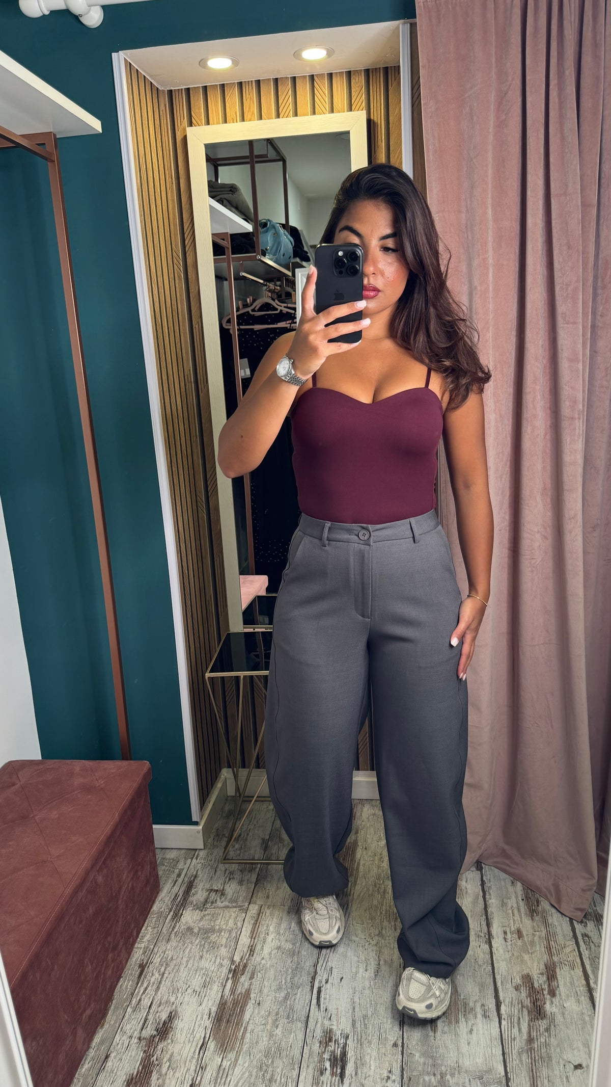 Pants Wide Ballon grigio