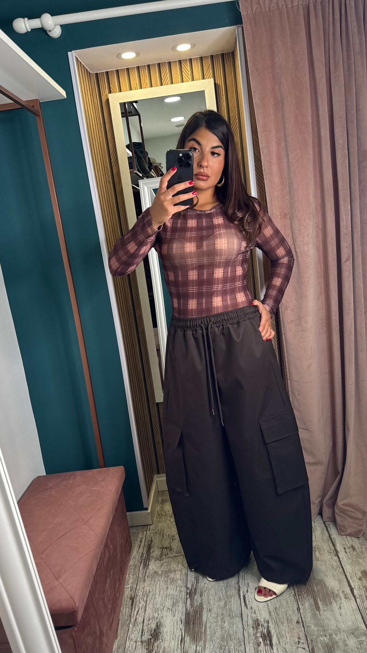 Top tartan velato