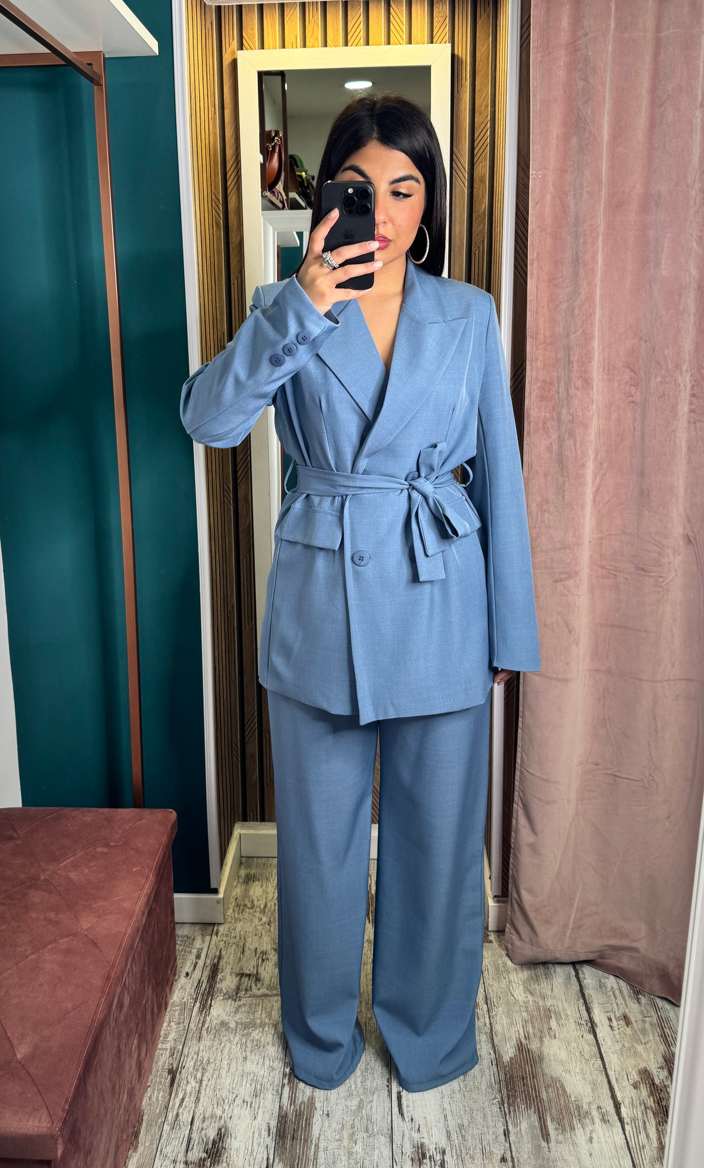 Tailleur Celeste polvere