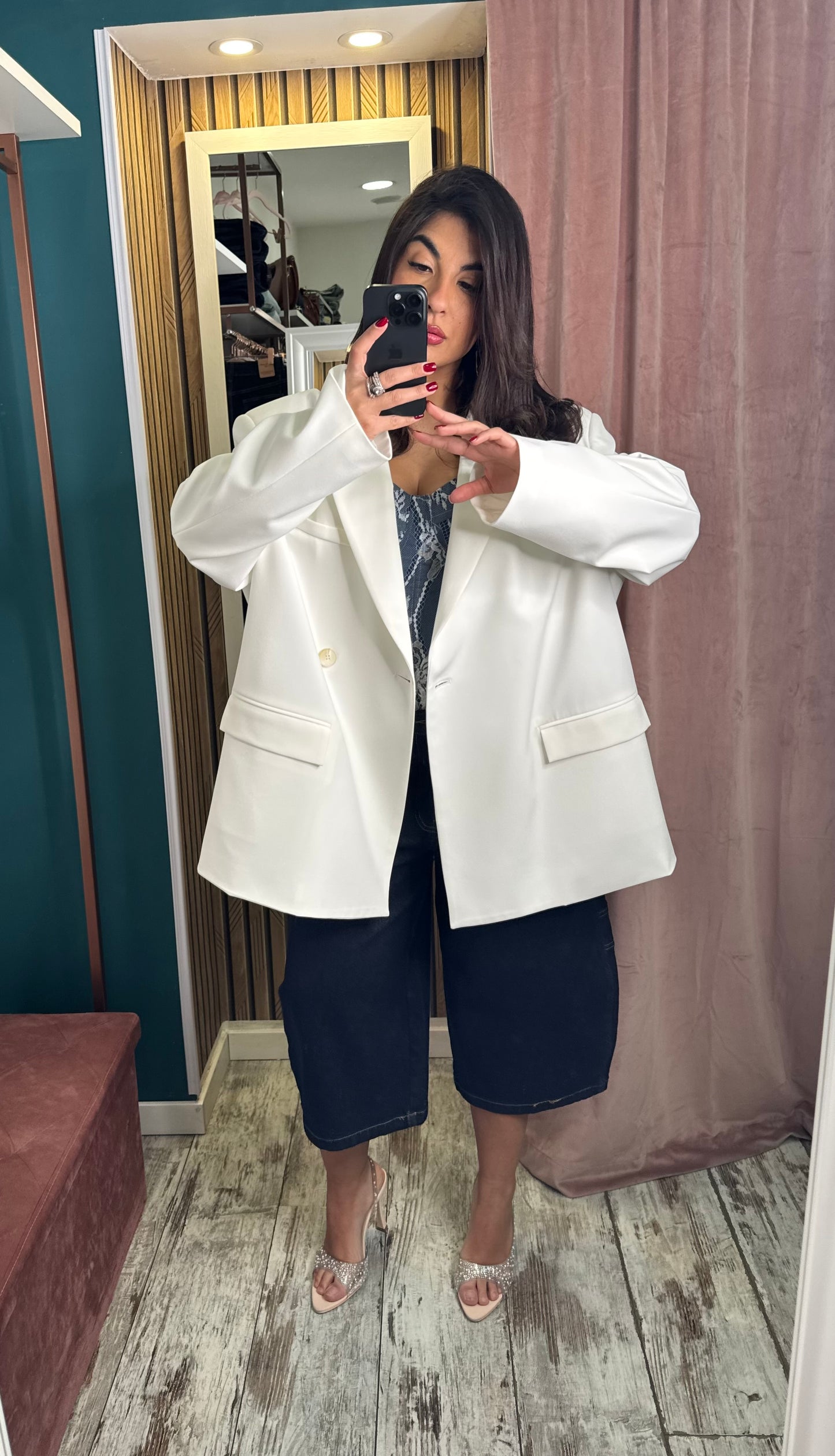 Blazer White lumina