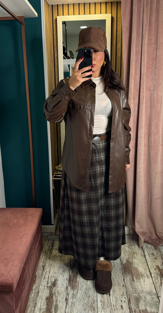 Camicia leather brown