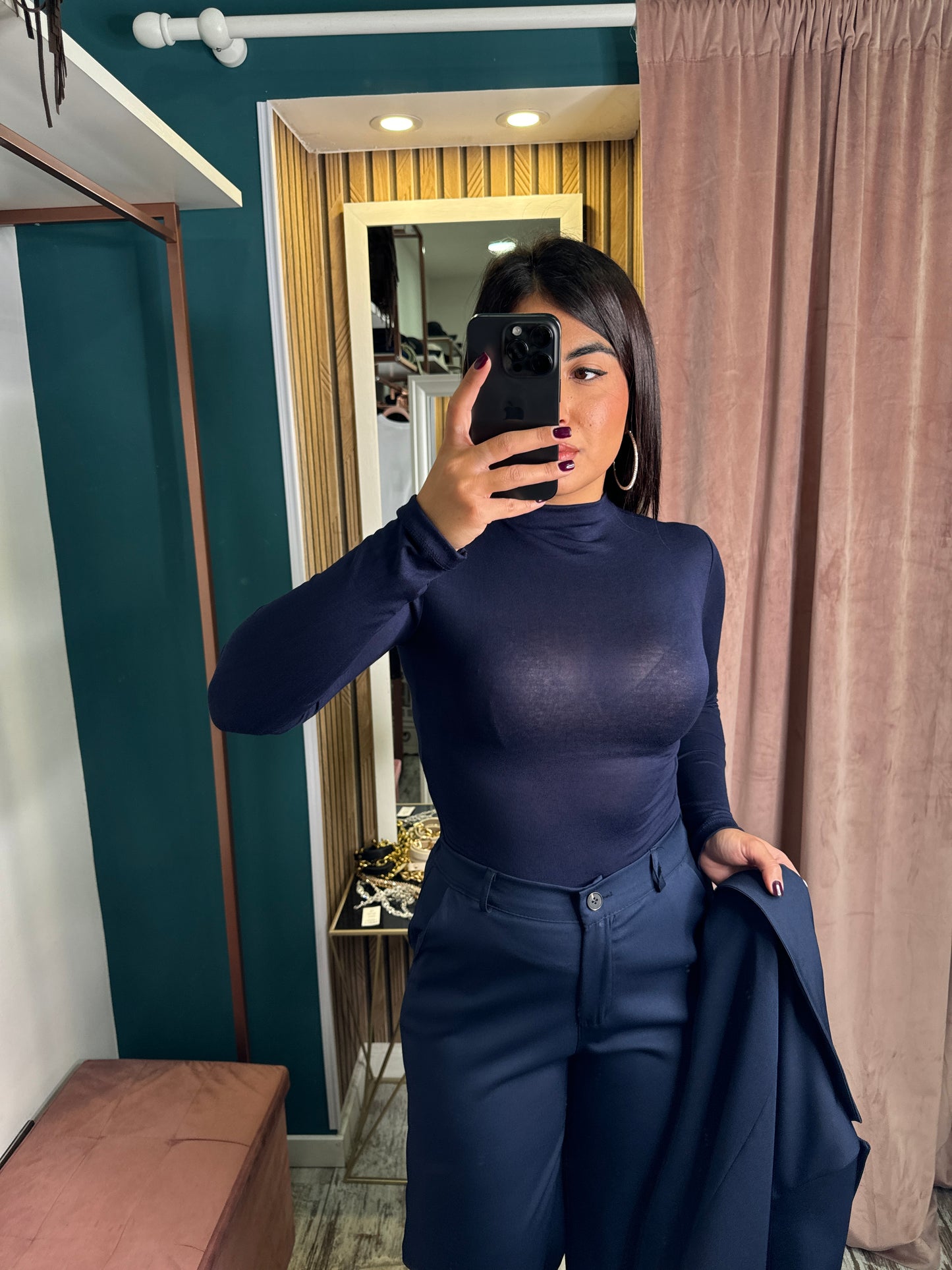 Maglia cotone mezzocollo