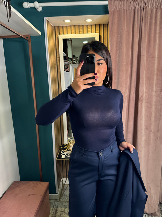 Maglia cotone mezzocollo