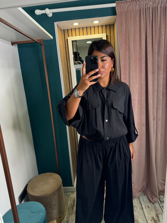 Camicia comfy nero