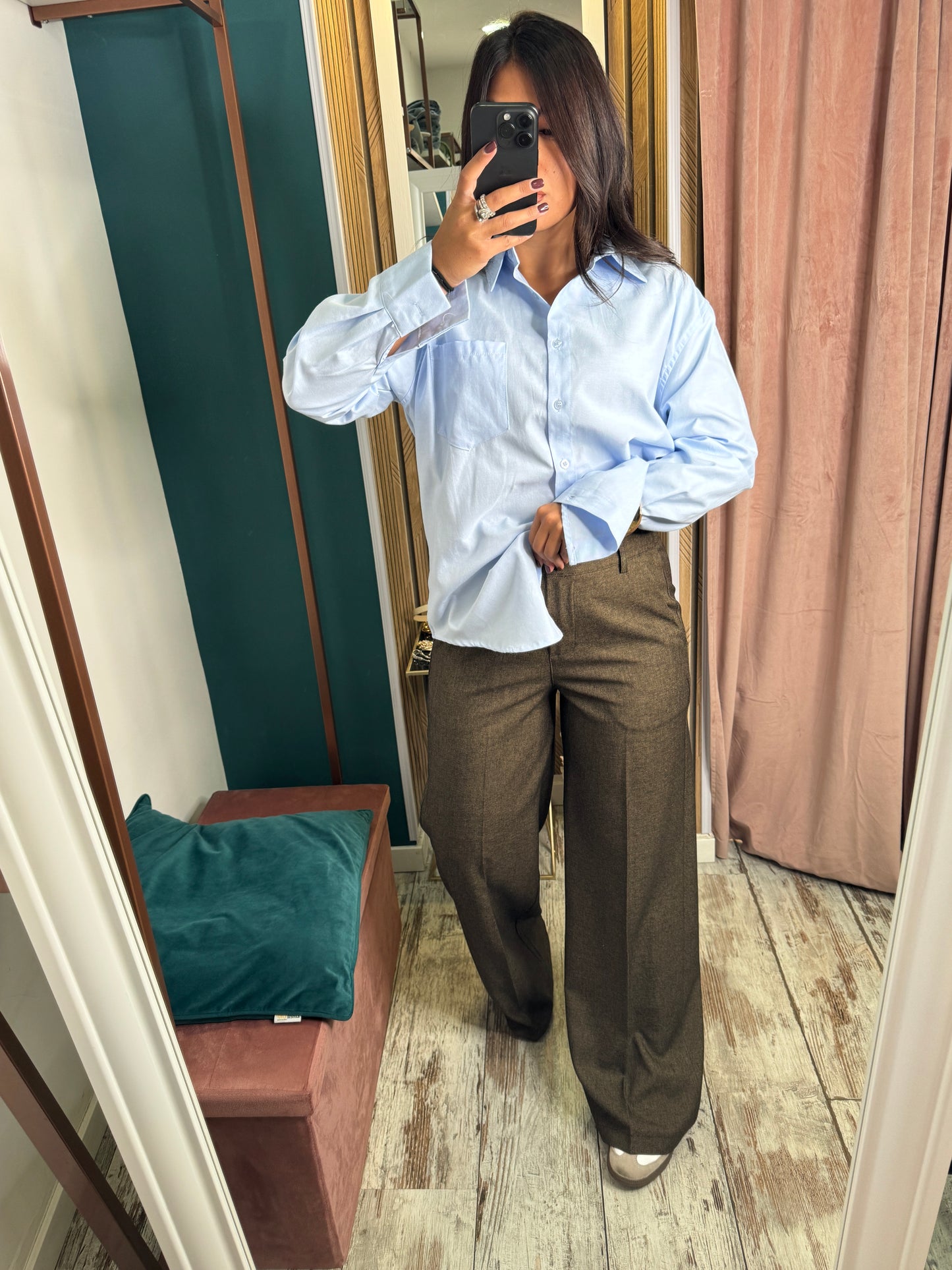 Pantaloni Jennifer marrone