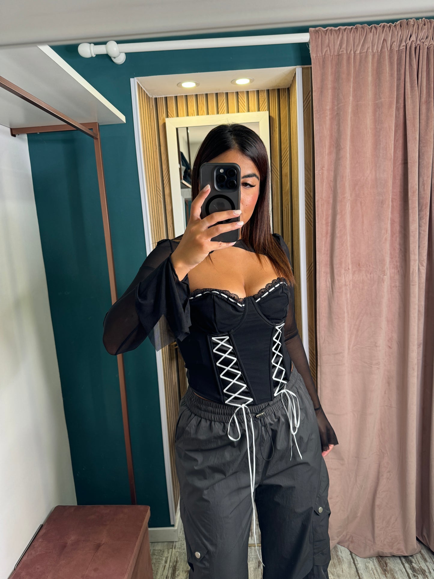 Top Monique nero