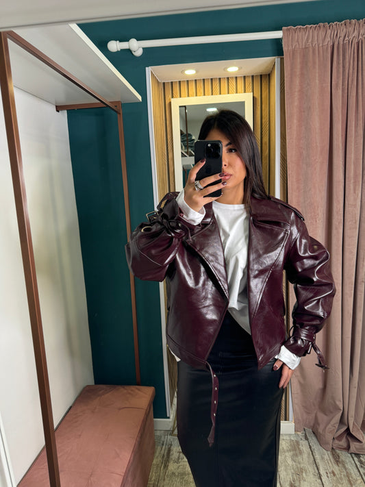 Giubbino Evelyn bordeaux