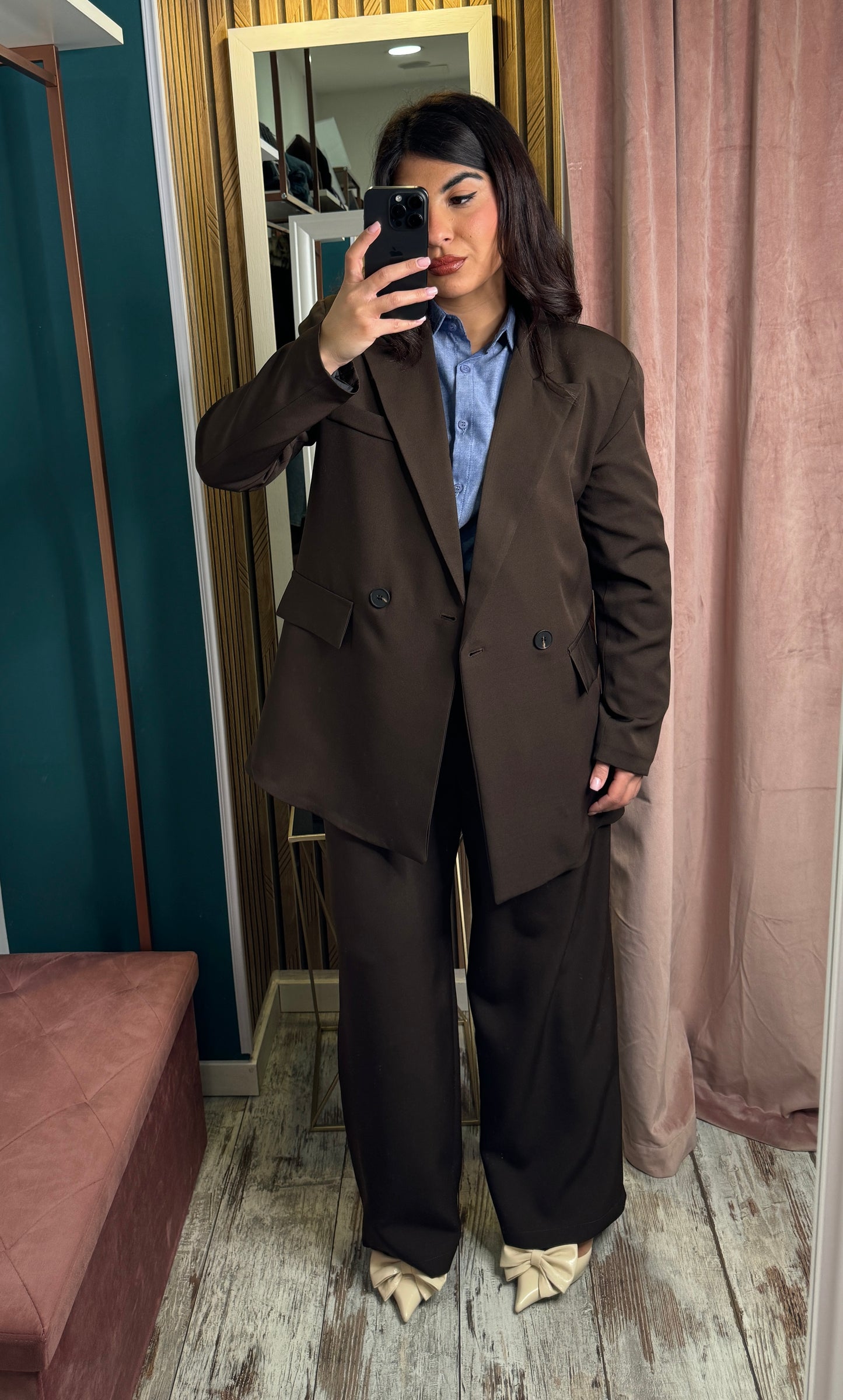 Pantaloni Blair marrone