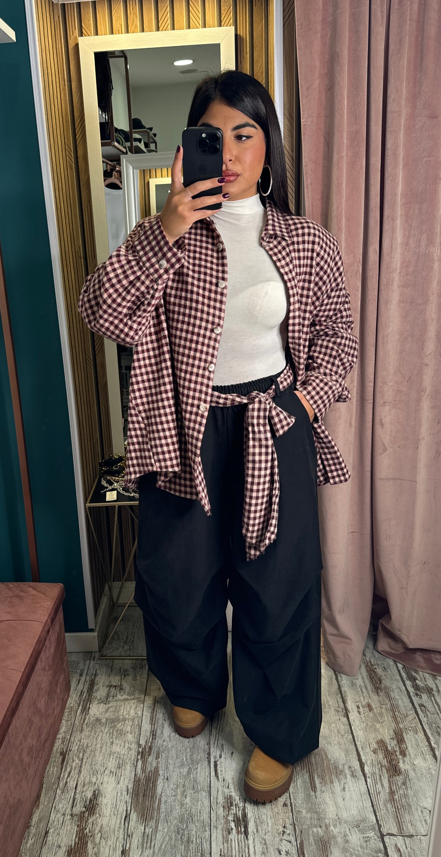 Camicia flanella spallina