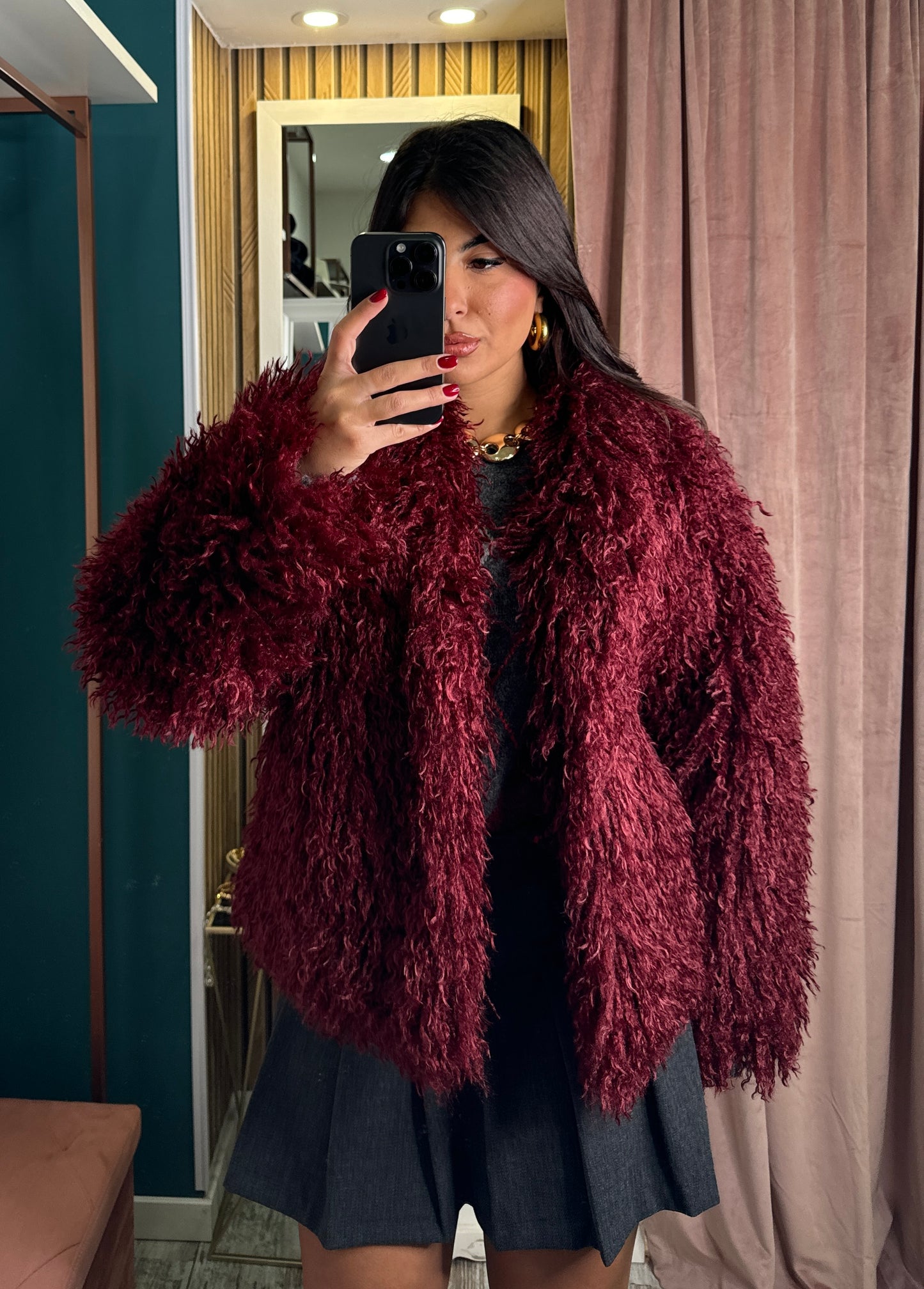 Pelliccia Bordeaux monique