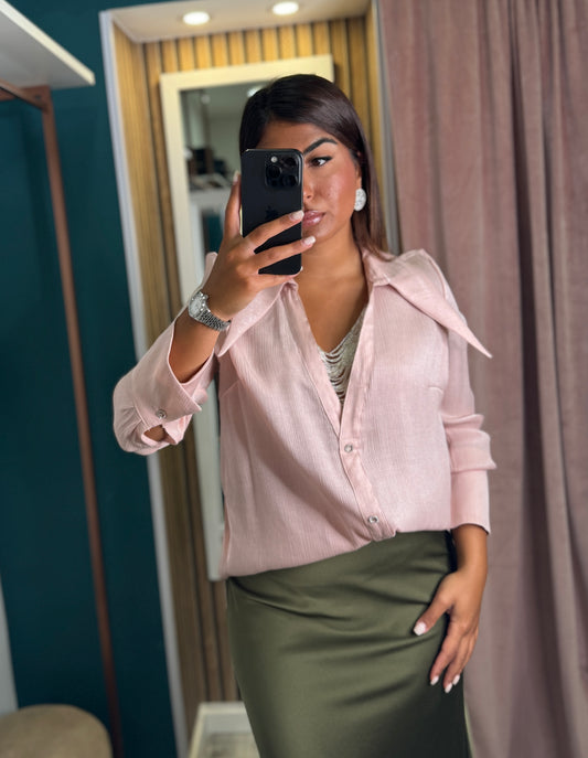 Camicia Lisa rosa