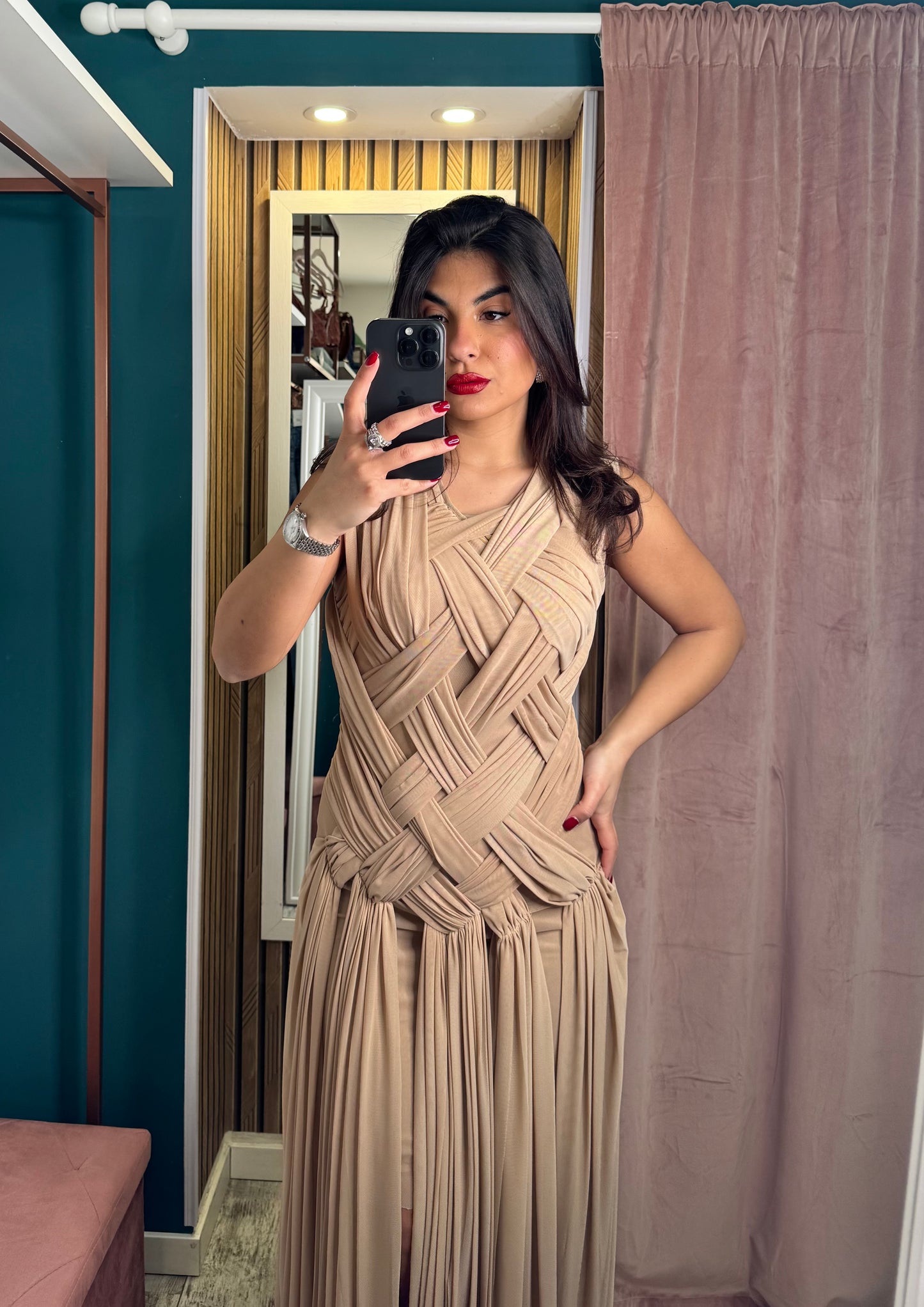 Vestito Ginevra beige