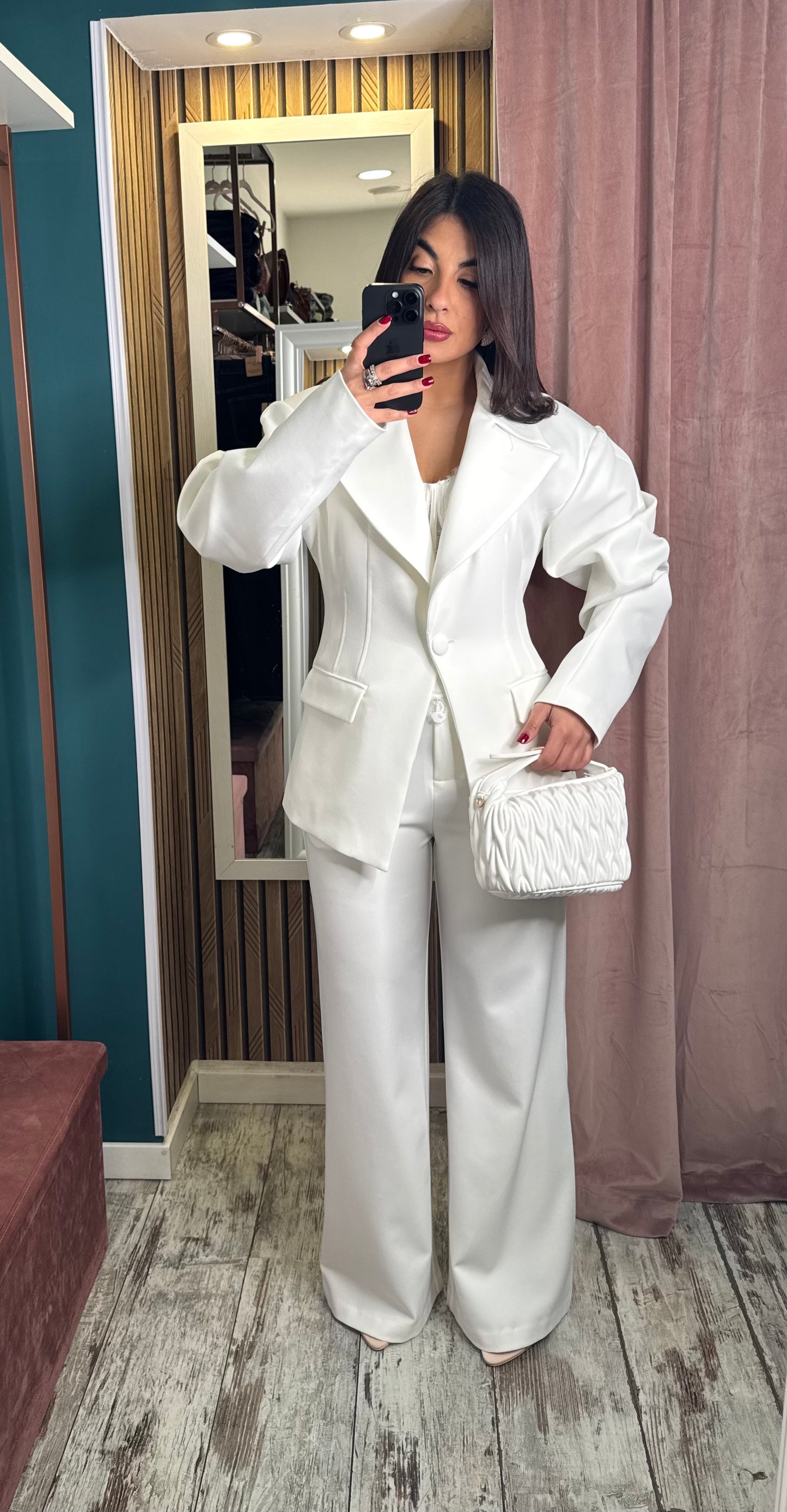 Pantaloni Yle bianco