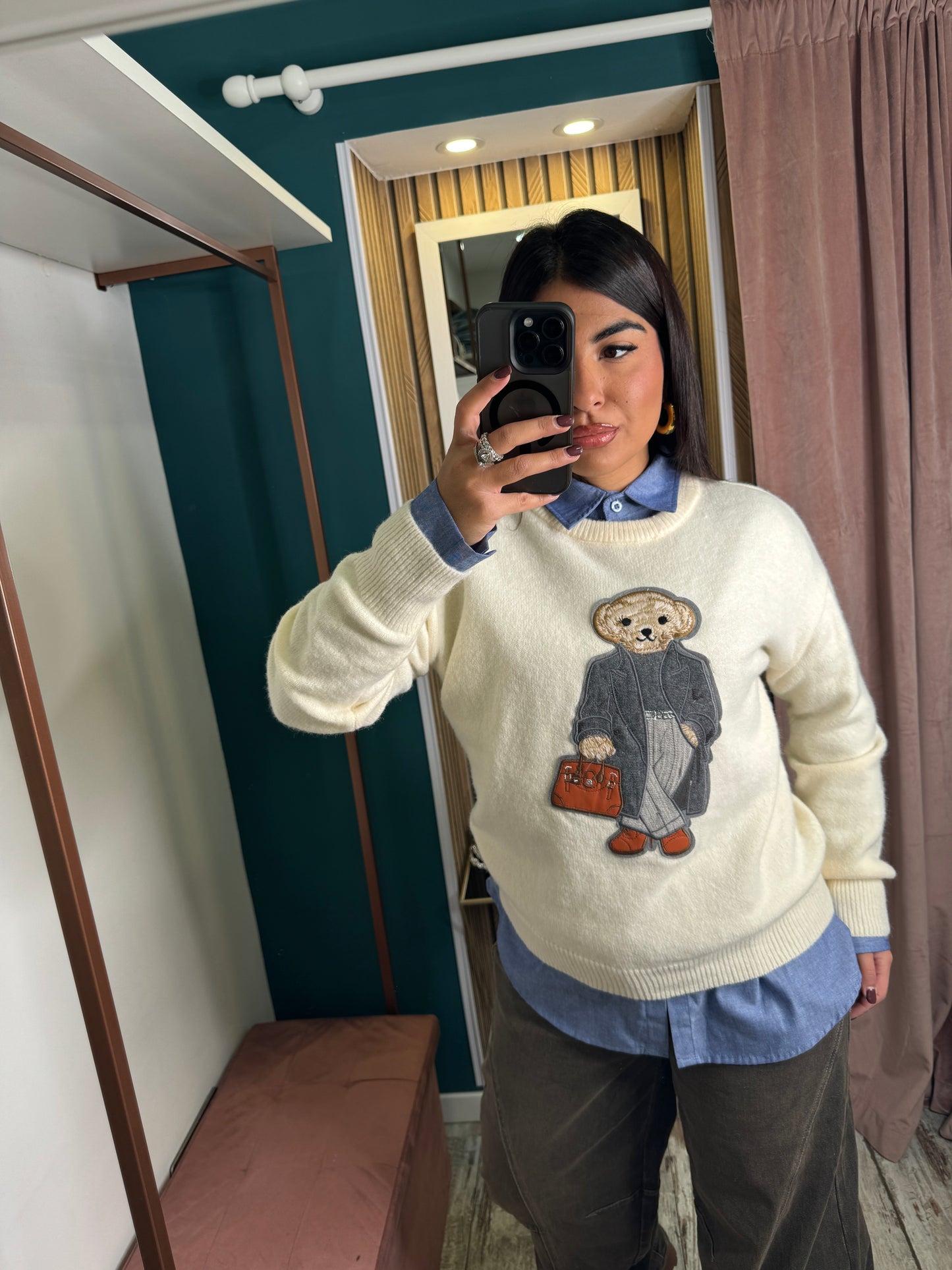 Pullover Bear girocollo