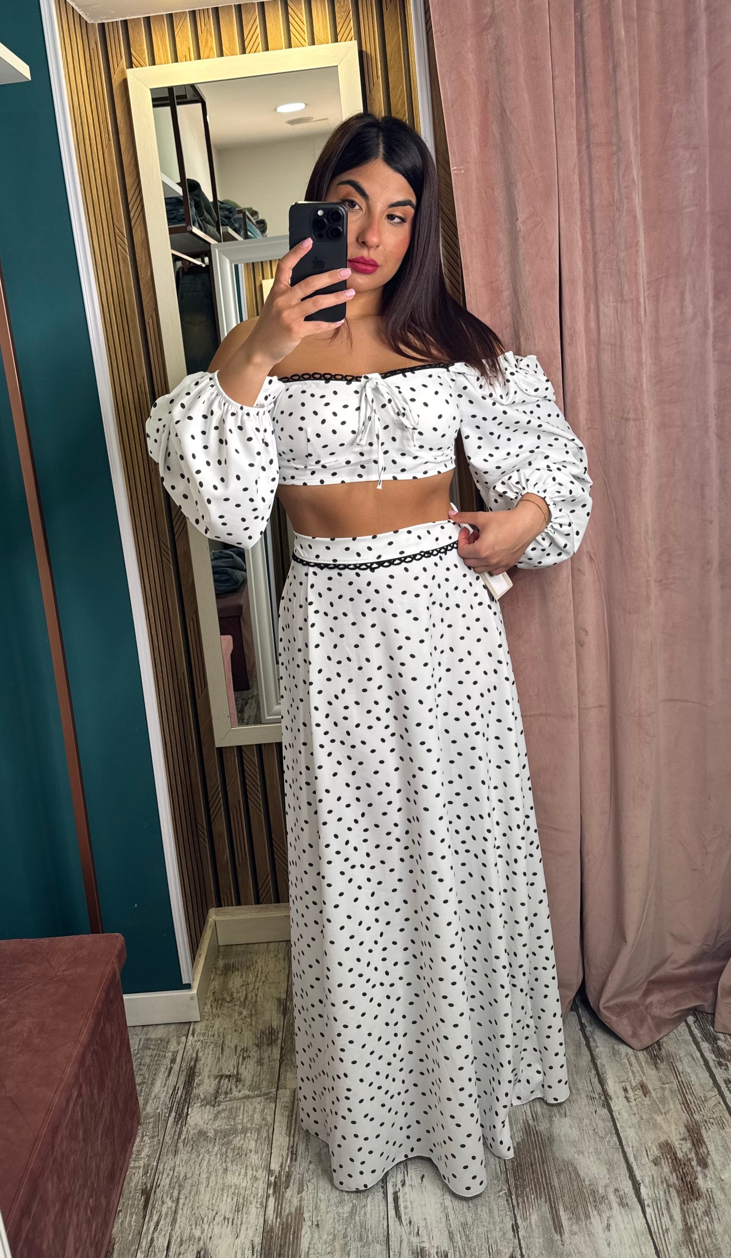 Cordset White pois