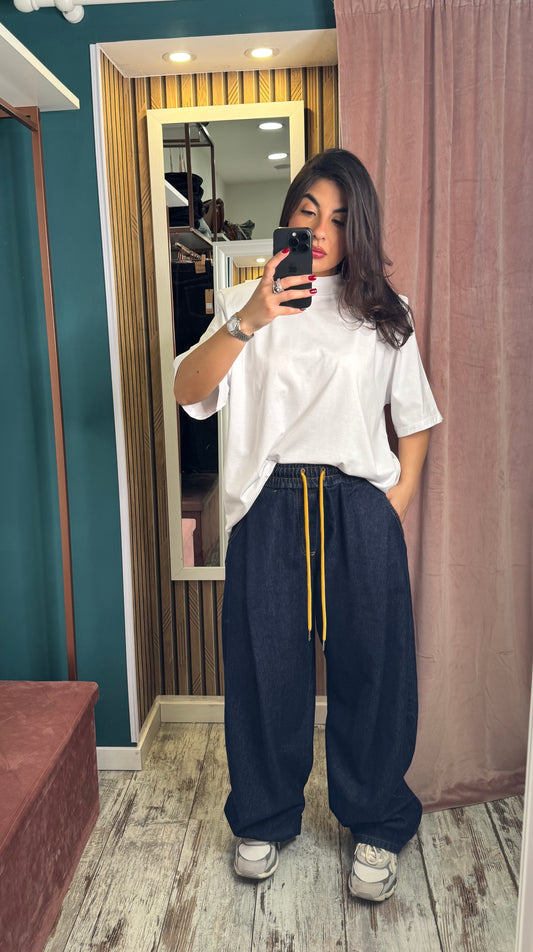 Jeans ballon elastico