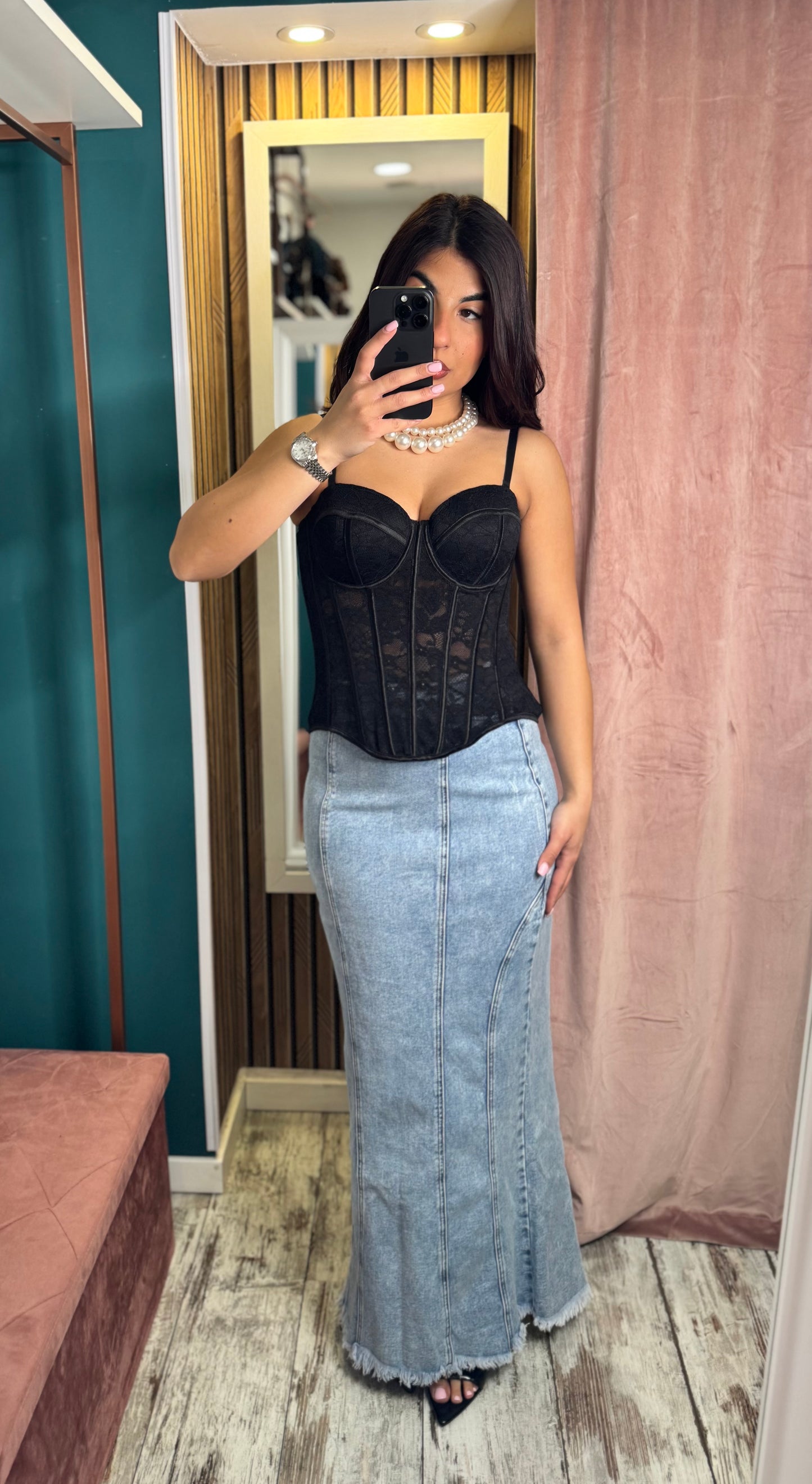 Gonna denim Serena