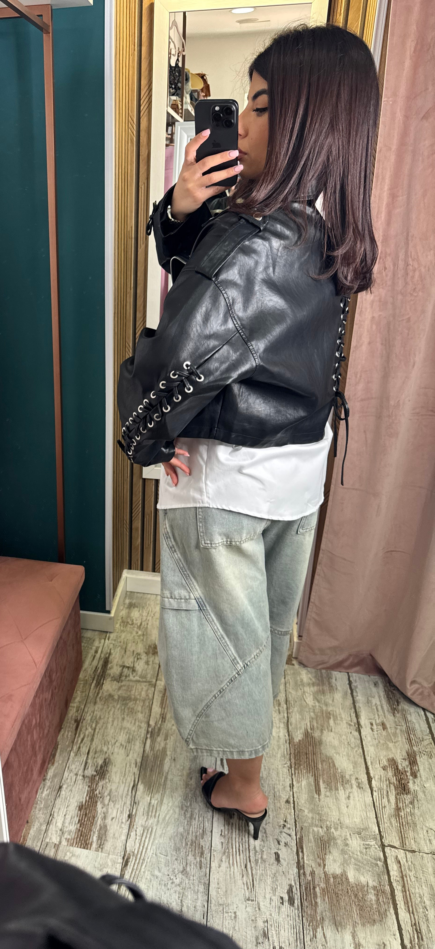 Bermuda baggy denim
