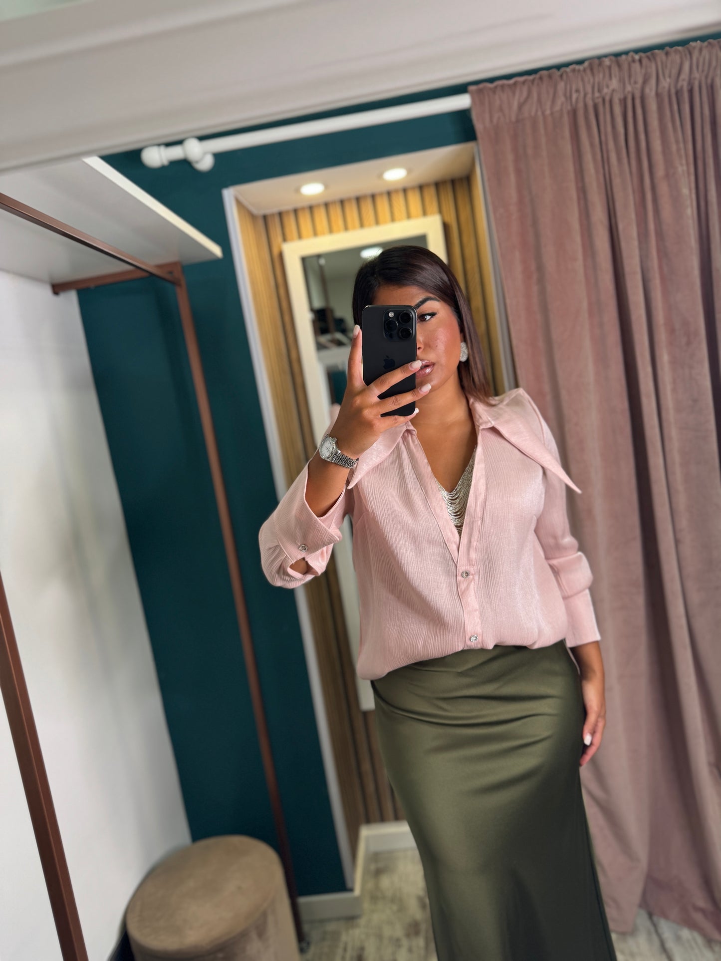 Camicia Lisa rosa