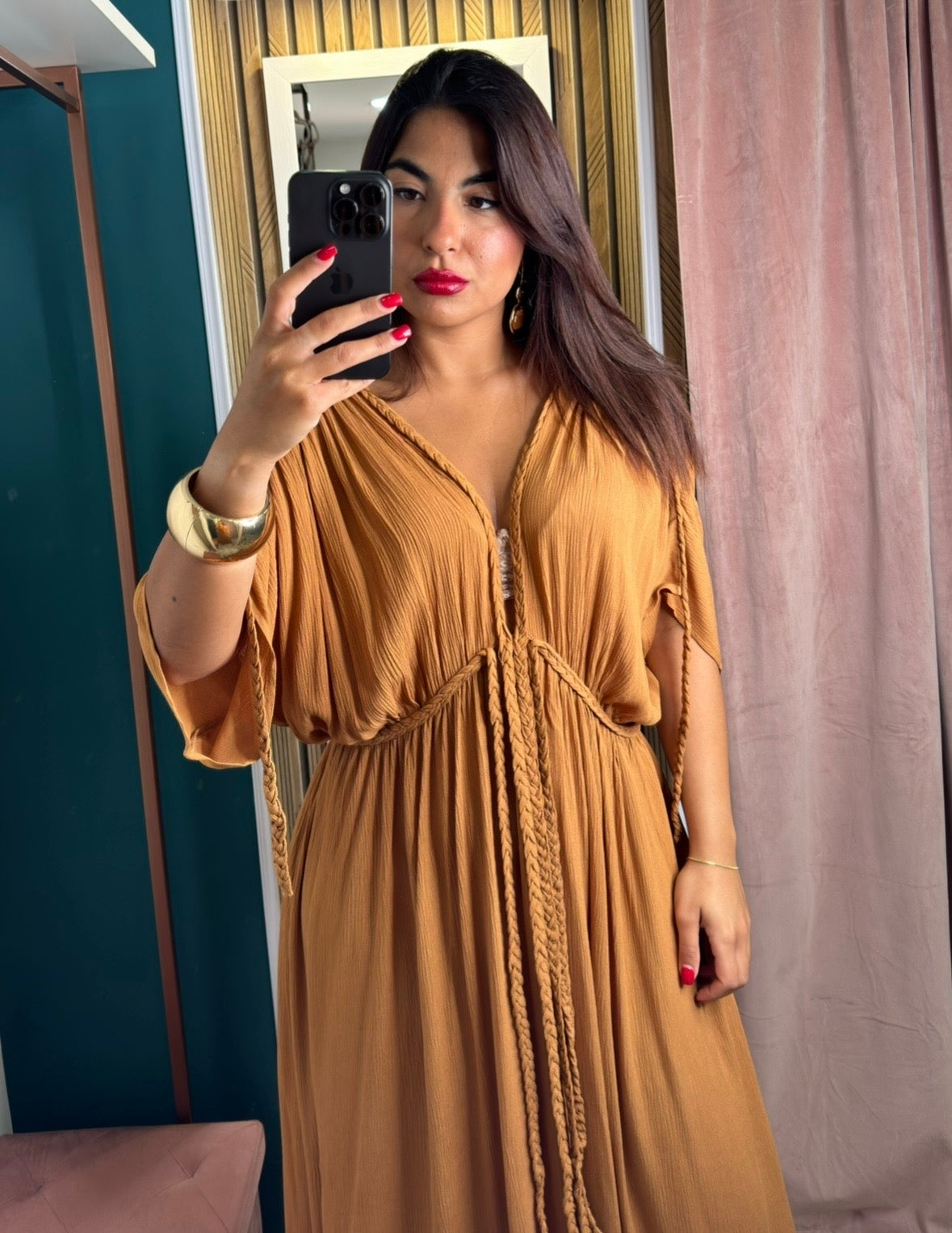 Vestito Camel Neila