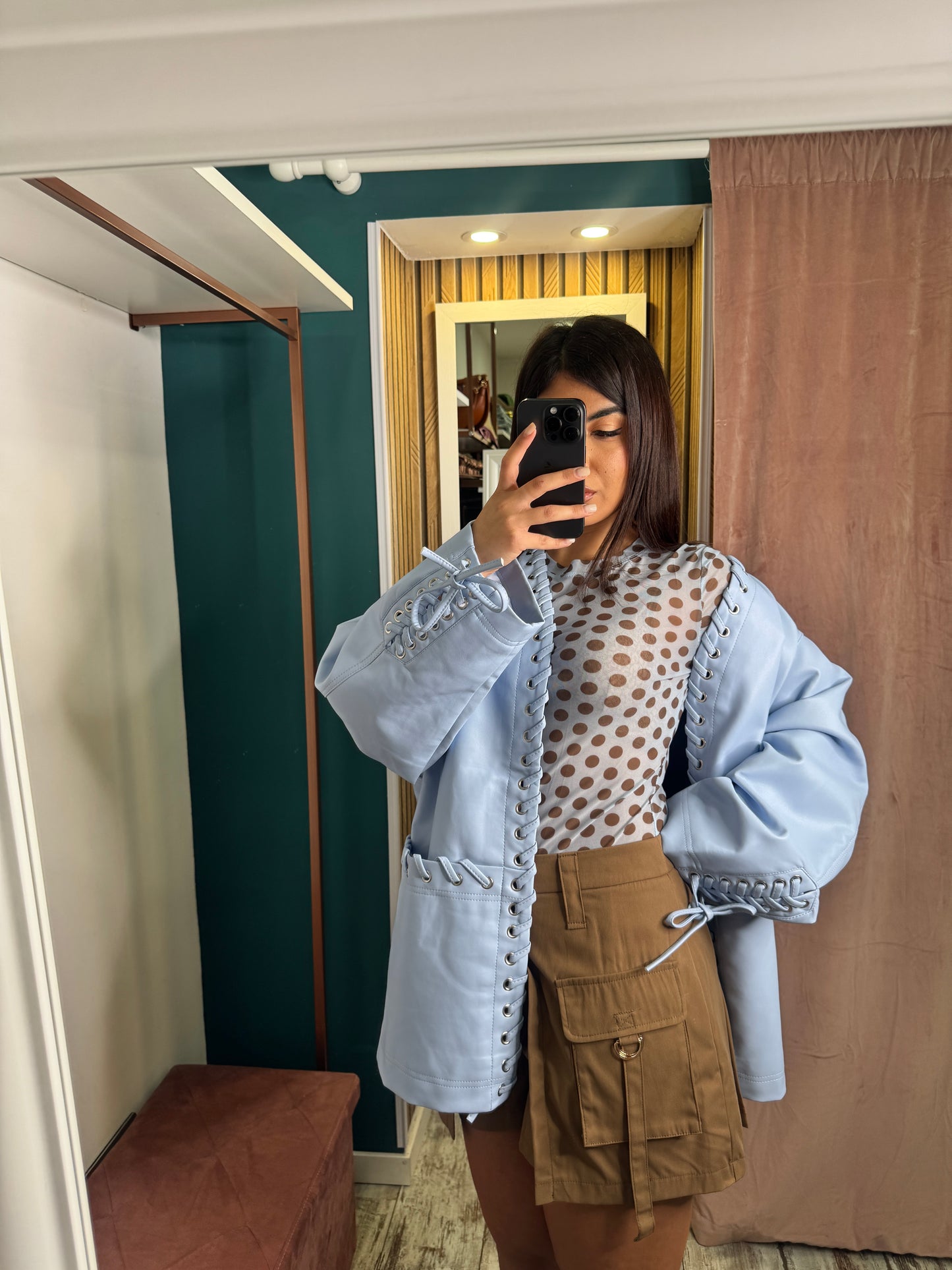 Mini shorts Camel