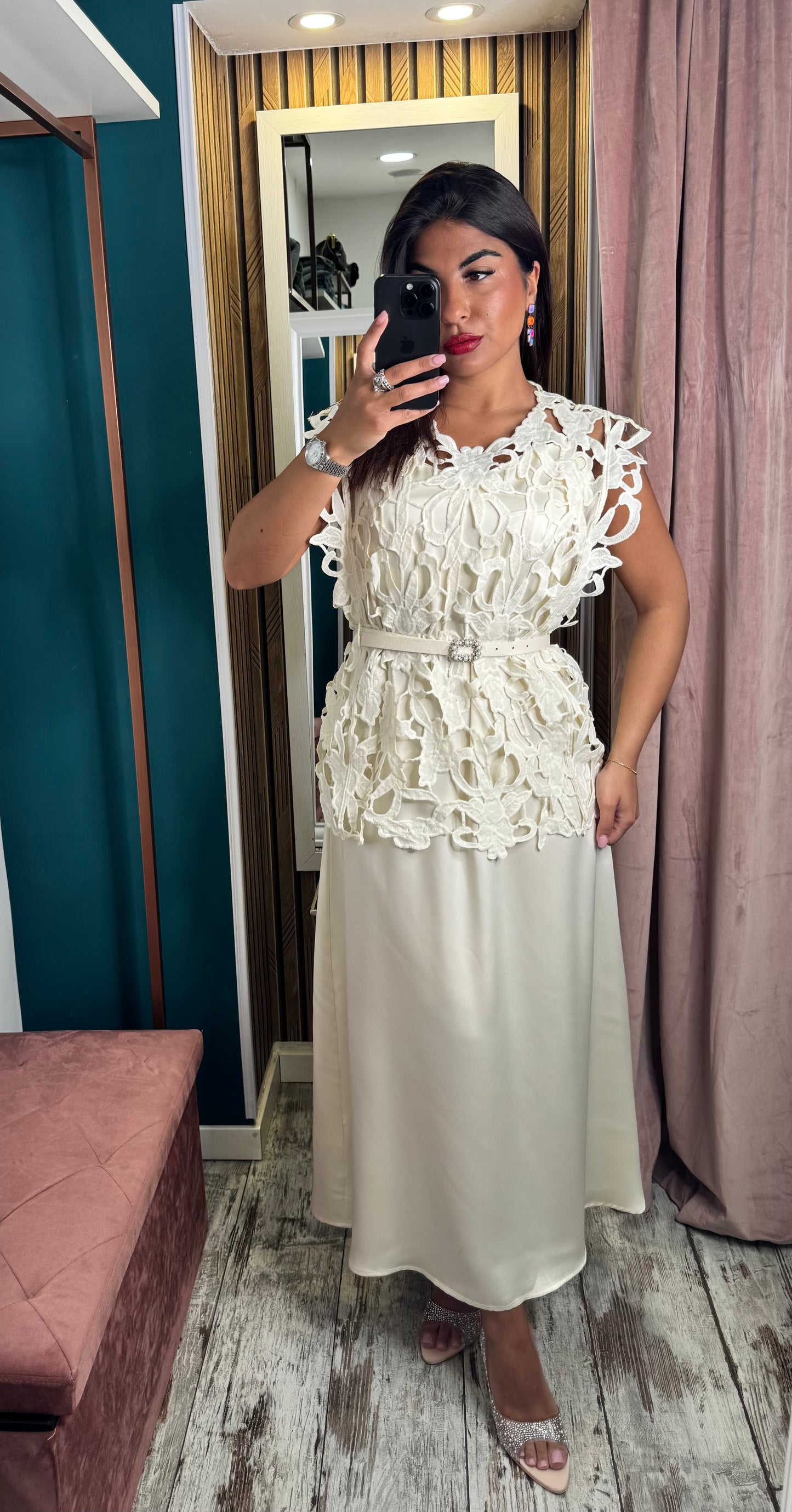 Vestito Demetra panna